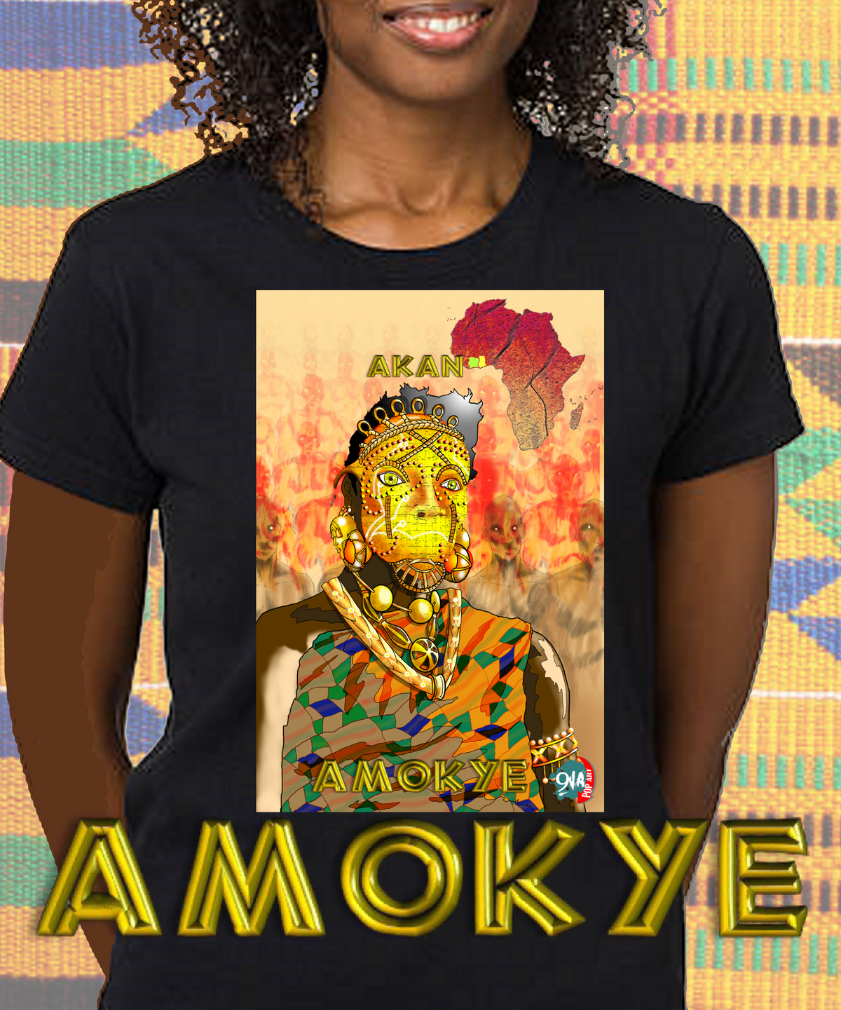 Women's Afrikkan Pantheon (African Gods) Amokye t-shirt