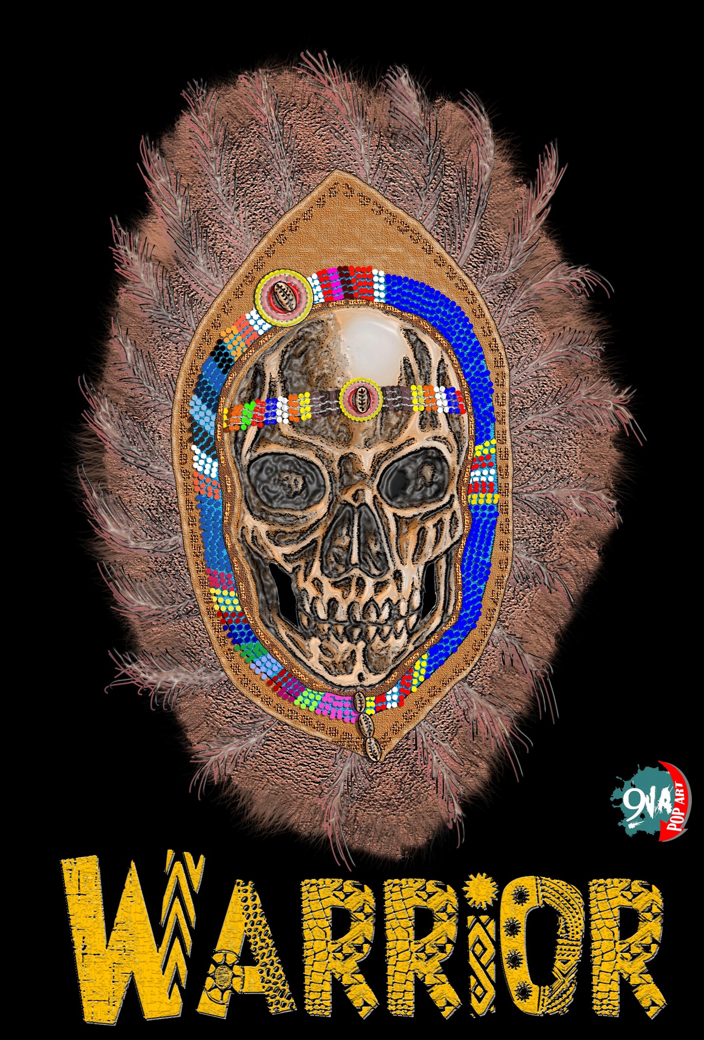 Men's graphic Warrior t-shirt: Maasai
