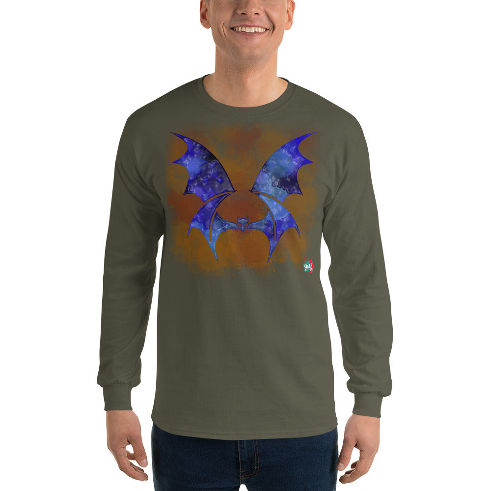 Bat Doodle Elemental Series: Wind Long Sleeve Shirt - 9ja Pop Art Custom T-Shirt/Wearable Art Store