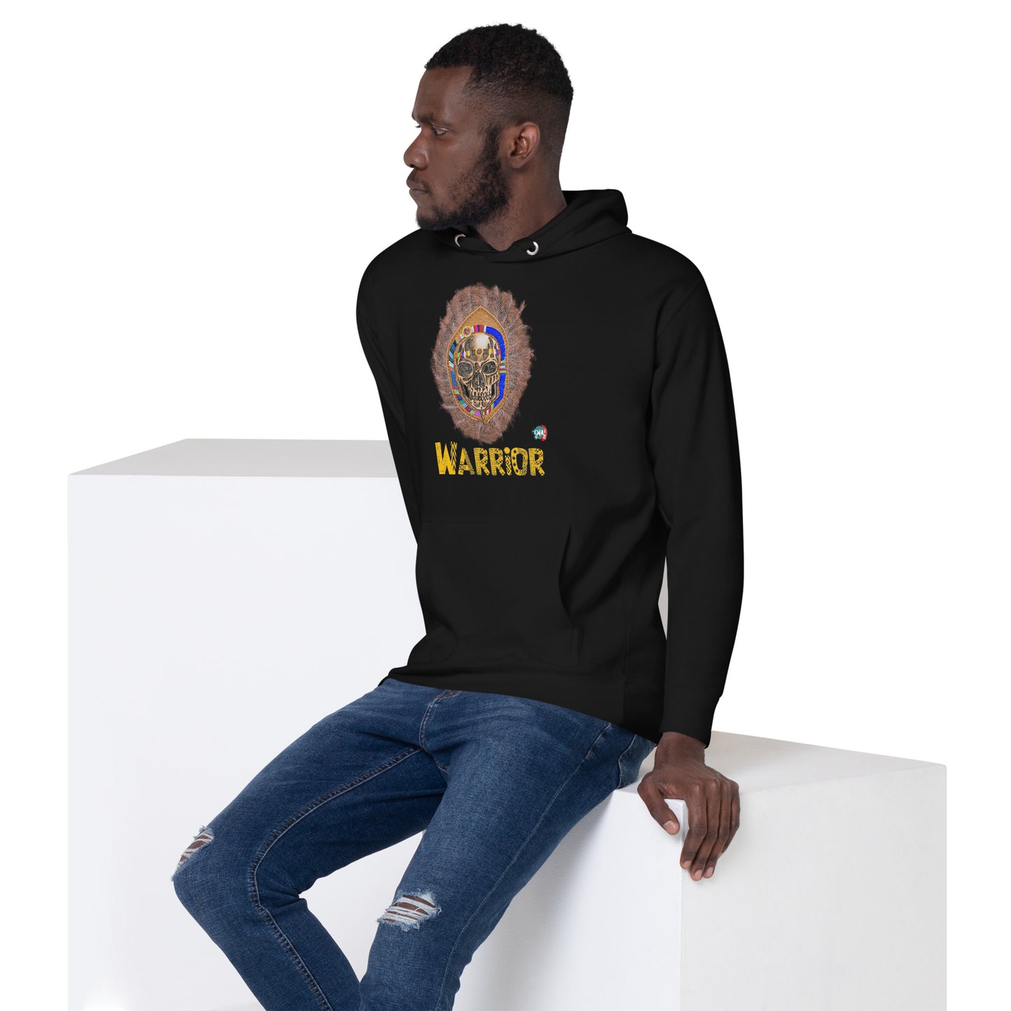 Unisex Hoodie warrior: Maasai - 9ja Pop Art Custom T-Shirt/Wearable Art Store