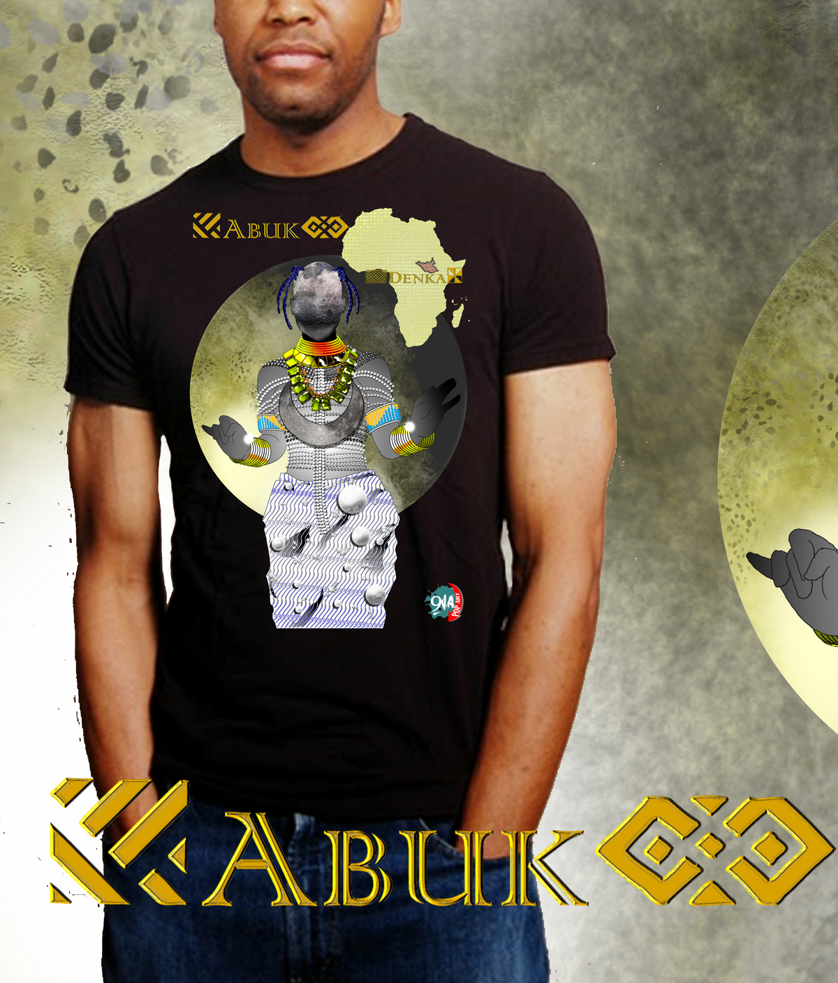 Men's Afrikkan Pantheon (African Gods) Abuk t-shirt