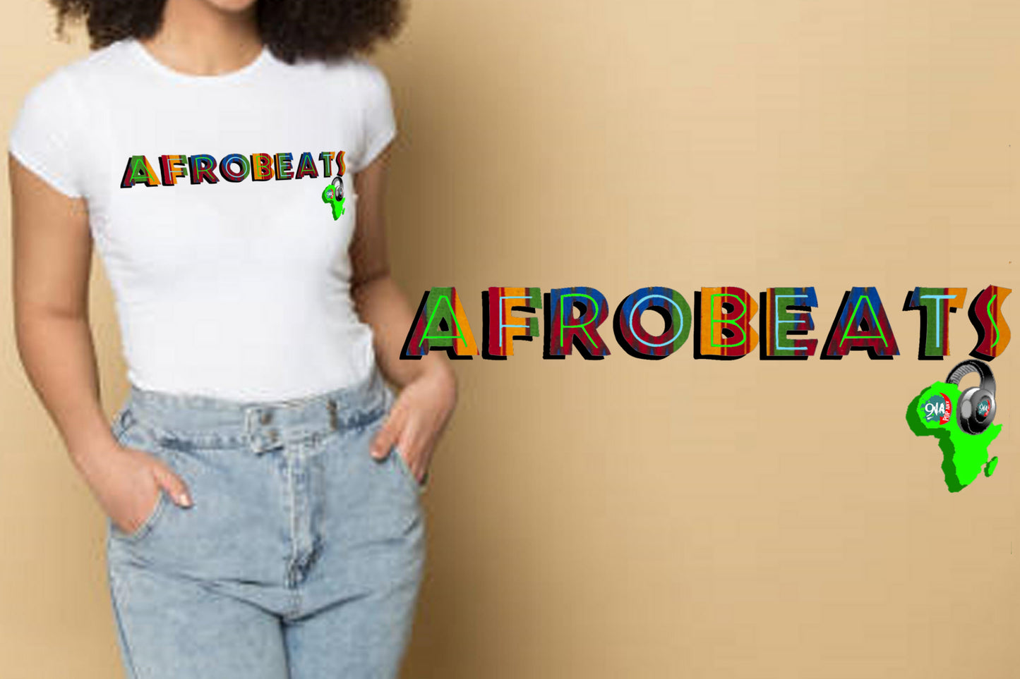 Women's "Adire" Afrobeats design - 9ja Pop Art Custom T-Shirt/Wearable Art Store