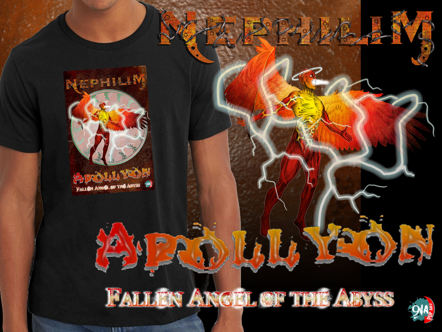 Nephilim:  Apollyon - 9ja Pop Art Custom T-Shirt/Wearable Art Store