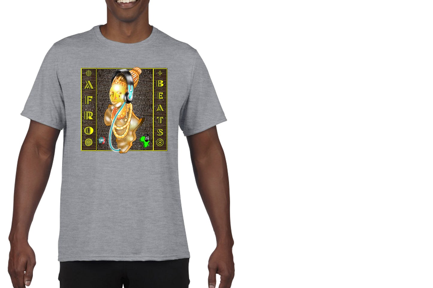 Bronze Queen Afrobeats Men's tee - 9ja Pop Art Custom T-Shirt/Wearable Art Store