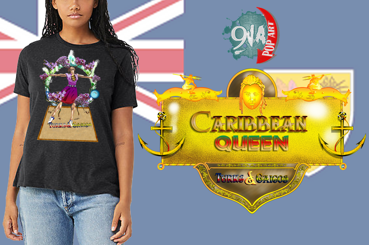 Caribbean Queen Turks and Caicos women's Short sleeve t-shirt