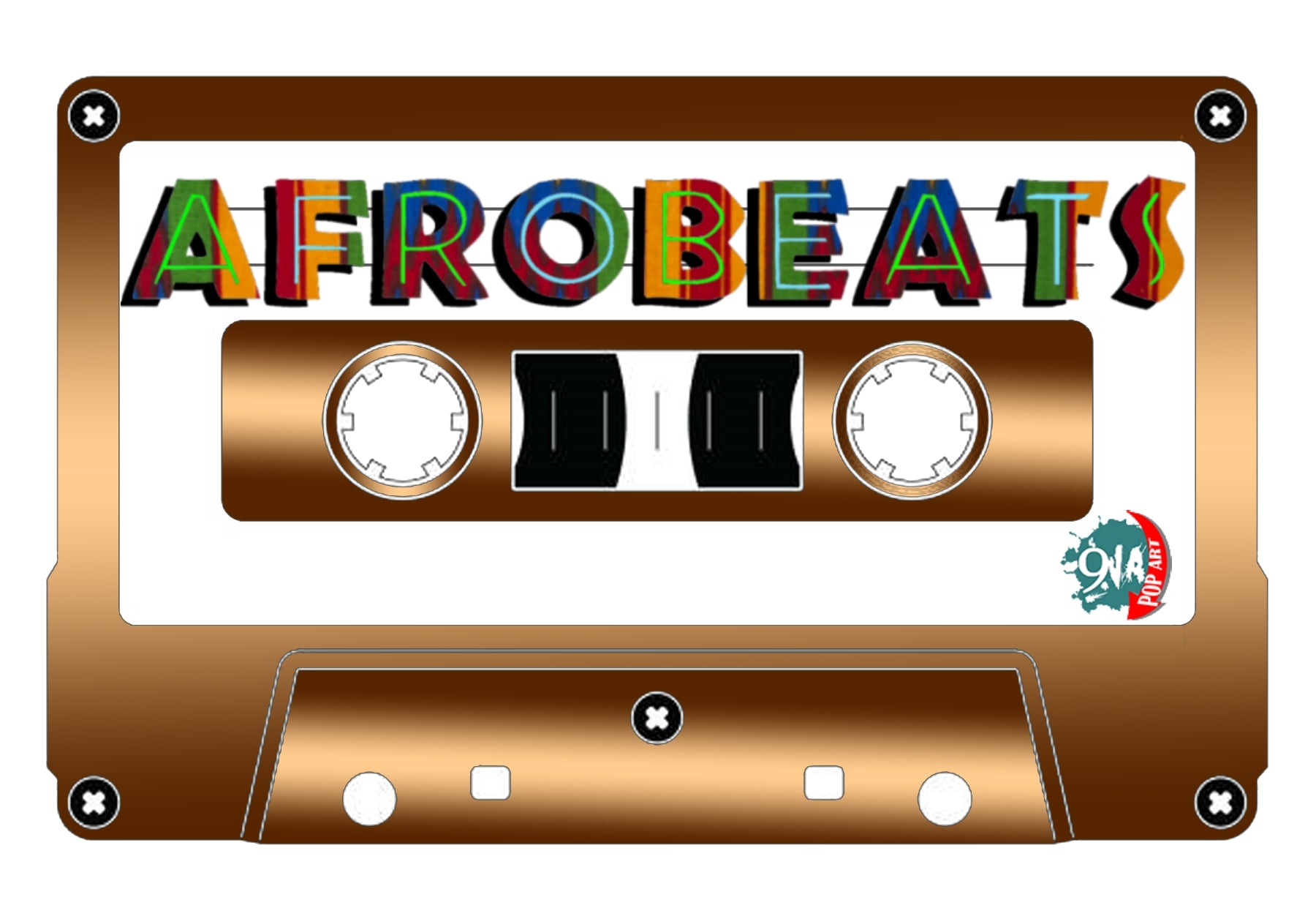 Men's Afrobeats cassette design - 9ja Pop Art Custom T-Shirt/Wearable Art Store