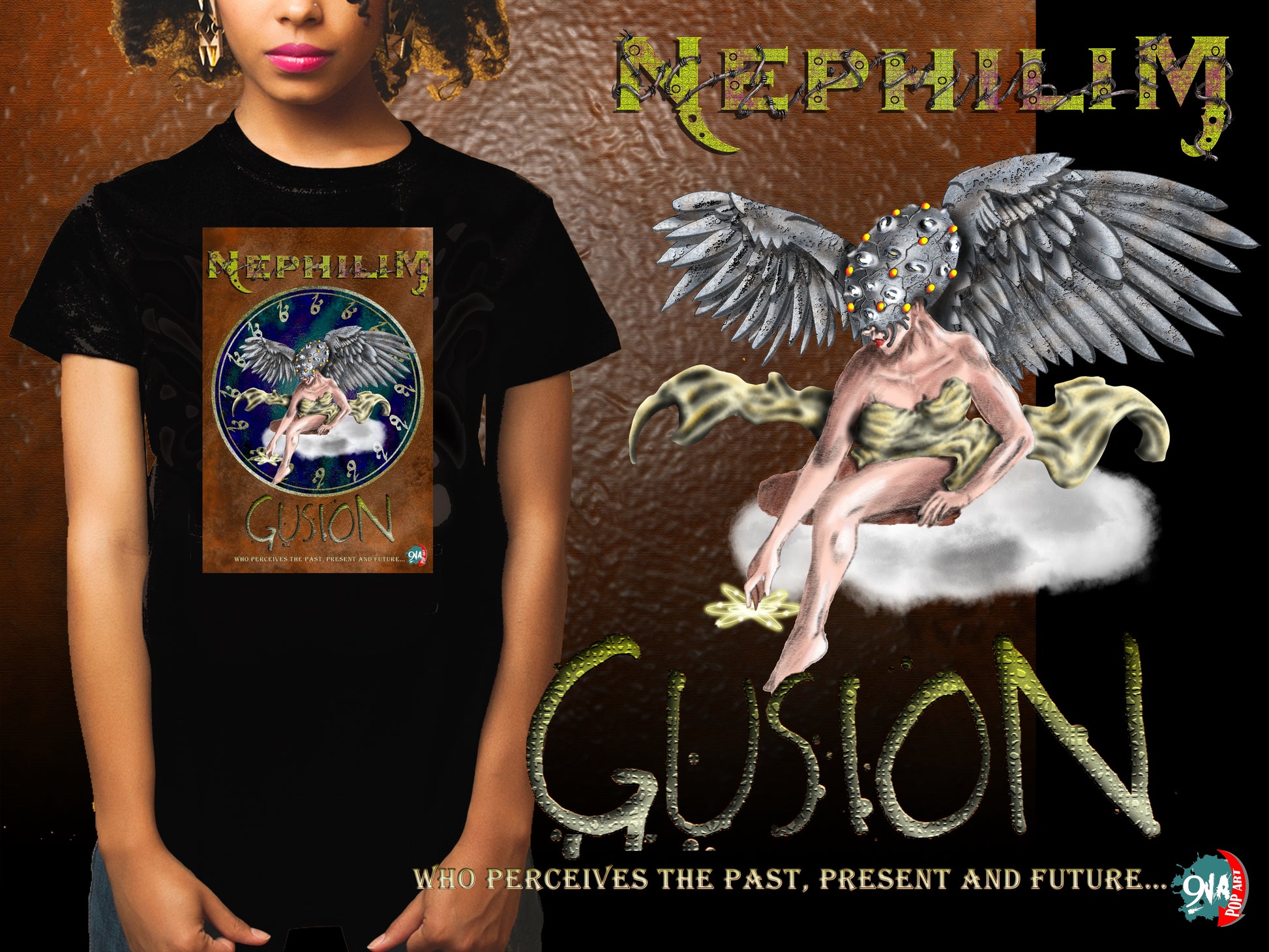 Nephilim:  Gusion - 9ja Pop Art Custom T-Shirt/Wearable Art Store