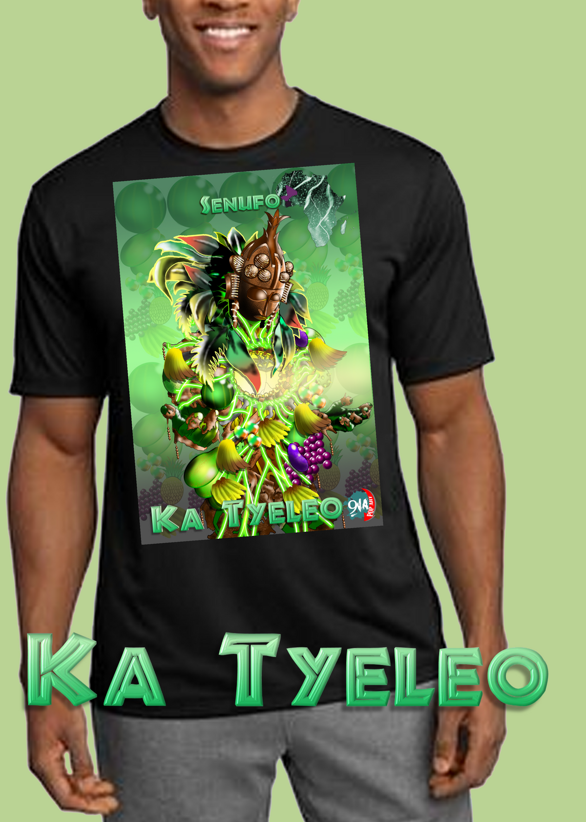 Men's Afrikkan Pantheon (African Gods) Ka Tyeleo