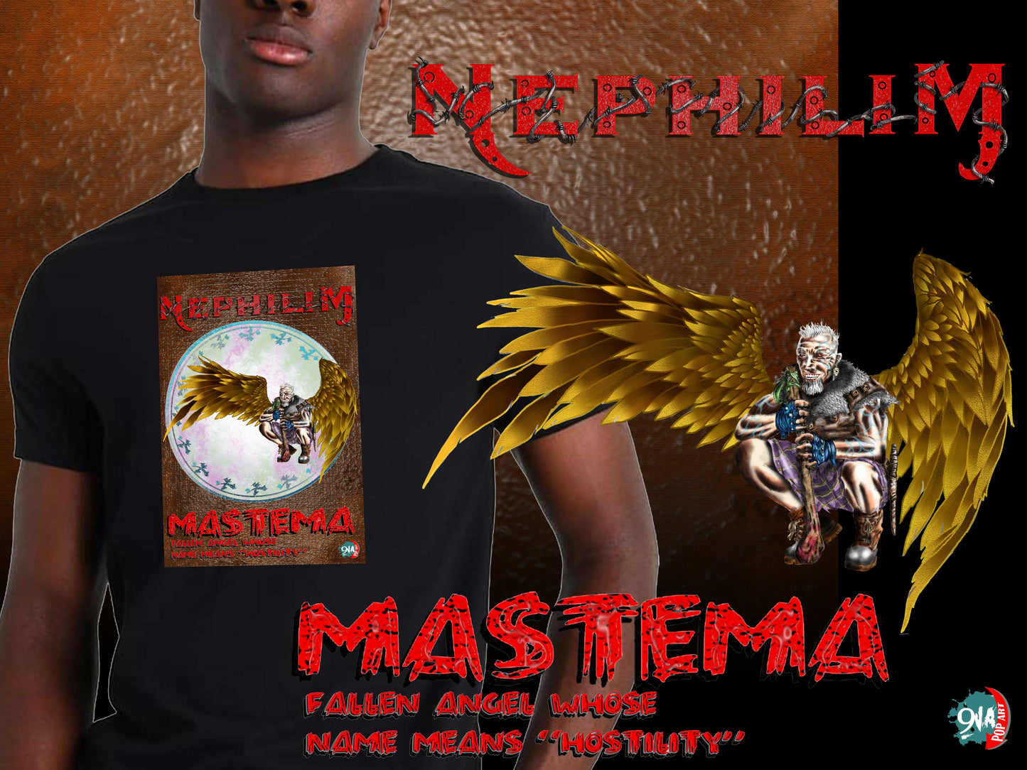 Nephilim:  Mastema - 9ja Pop Art Custom T-Shirt/Wearable Art Store