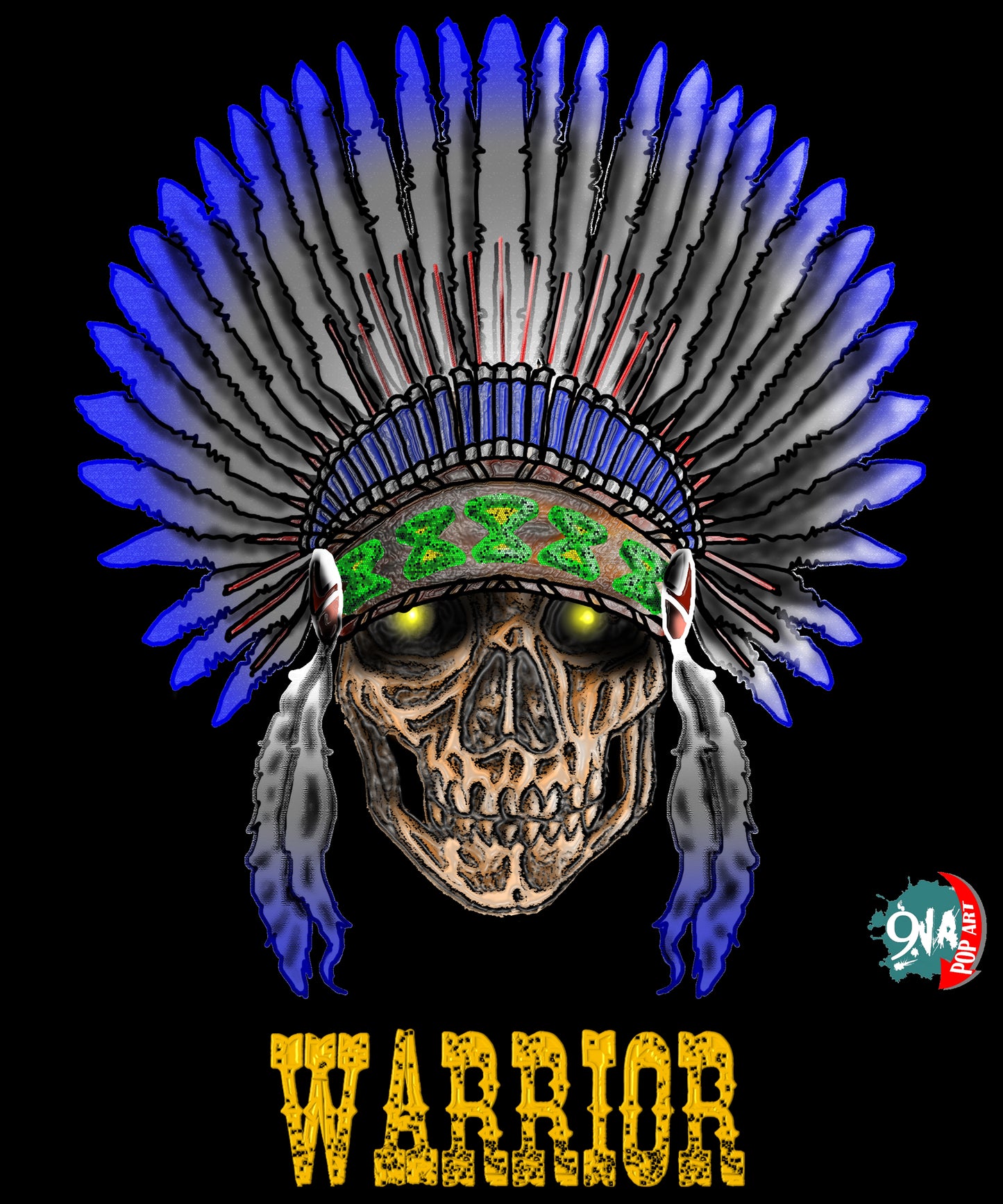 Men's graphic Warrior t-shirt:  American