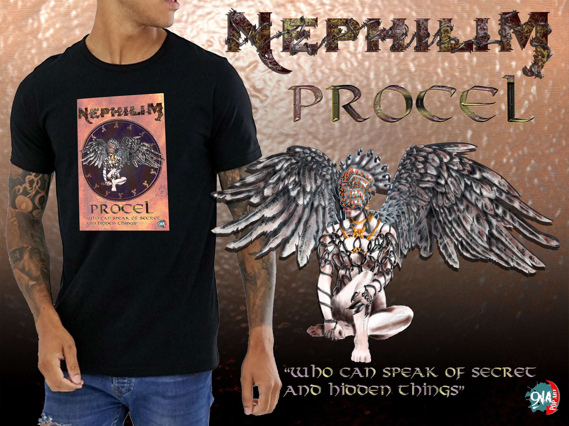 Nephilim:  Procel - 9ja Pop Art Custom T-Shirt/Wearable Art Store