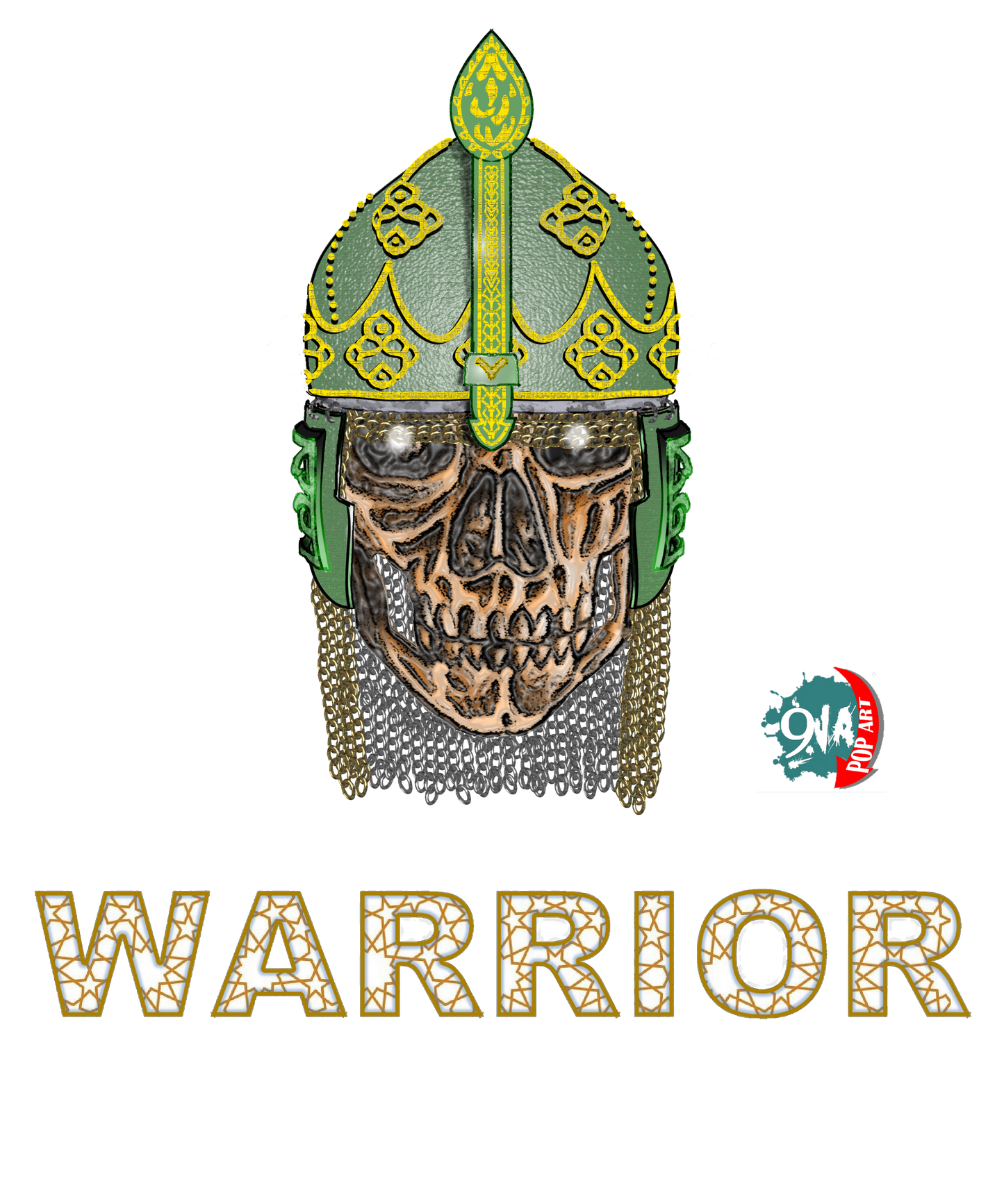 Unisex graphic Hoodie Warrior t-shirt: Turk