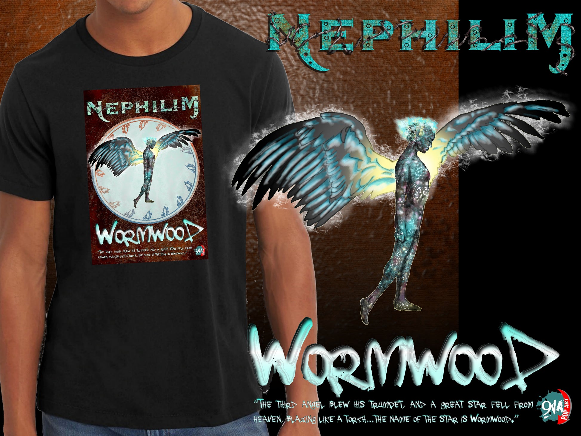 Nephilim:  Wormwood - 9ja Pop Art Custom T-Shirt/Wearable Art Store