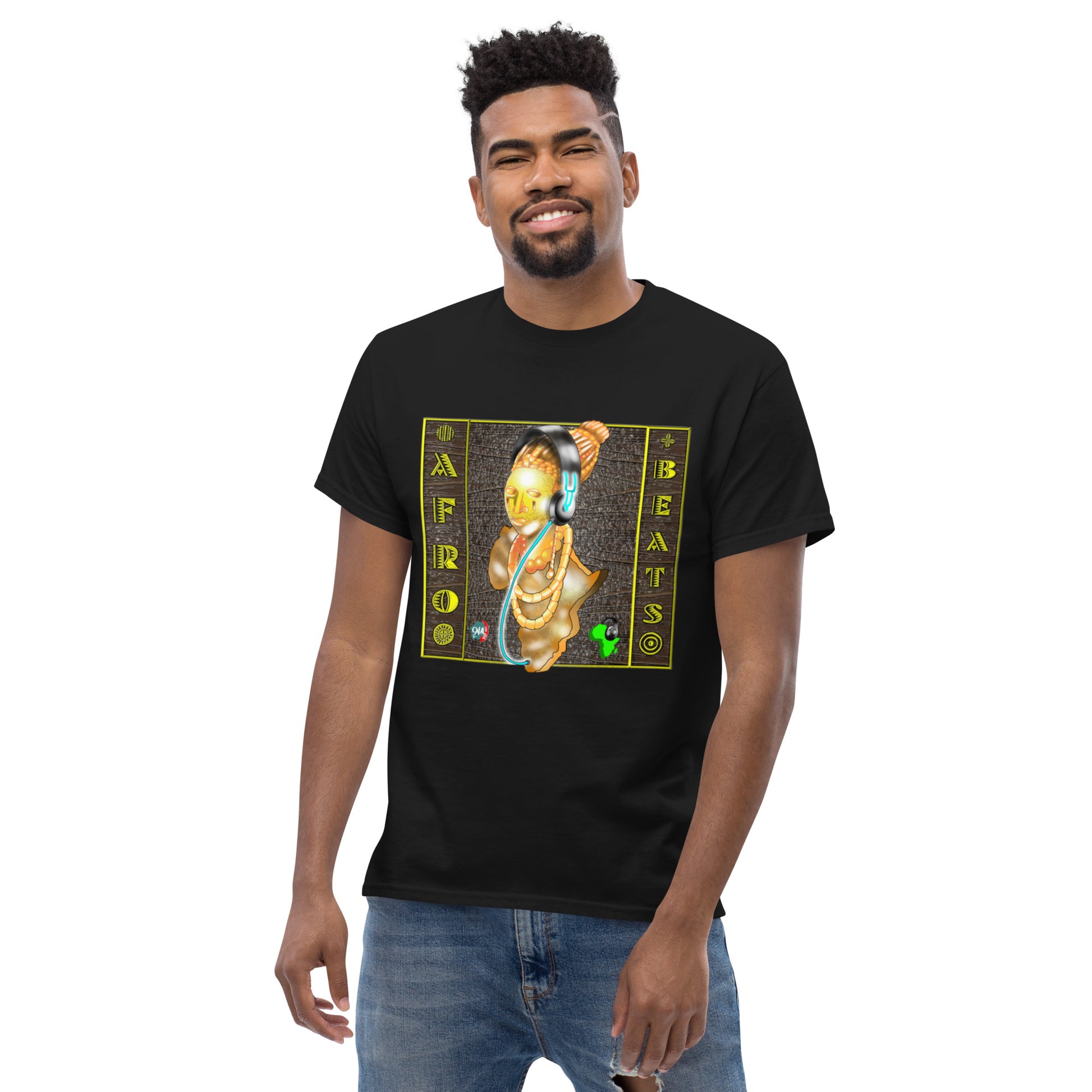 Bronze Queen Afrobeats Men's tee - 9ja Pop Art Custom T-Shirt/Wearable Art Store