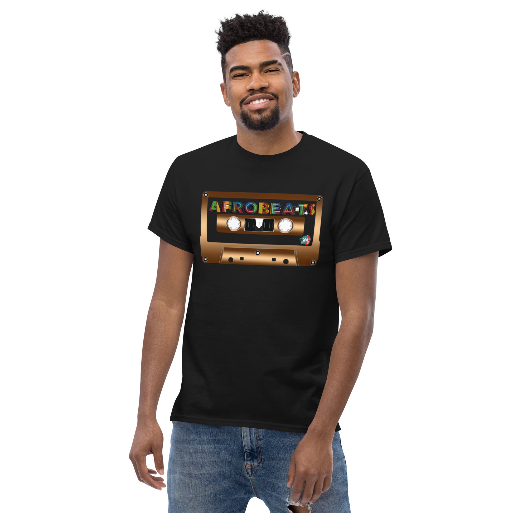 Men's Afrobeats cassette design - 9ja Pop Art Custom T-Shirt/Wearable Art Store