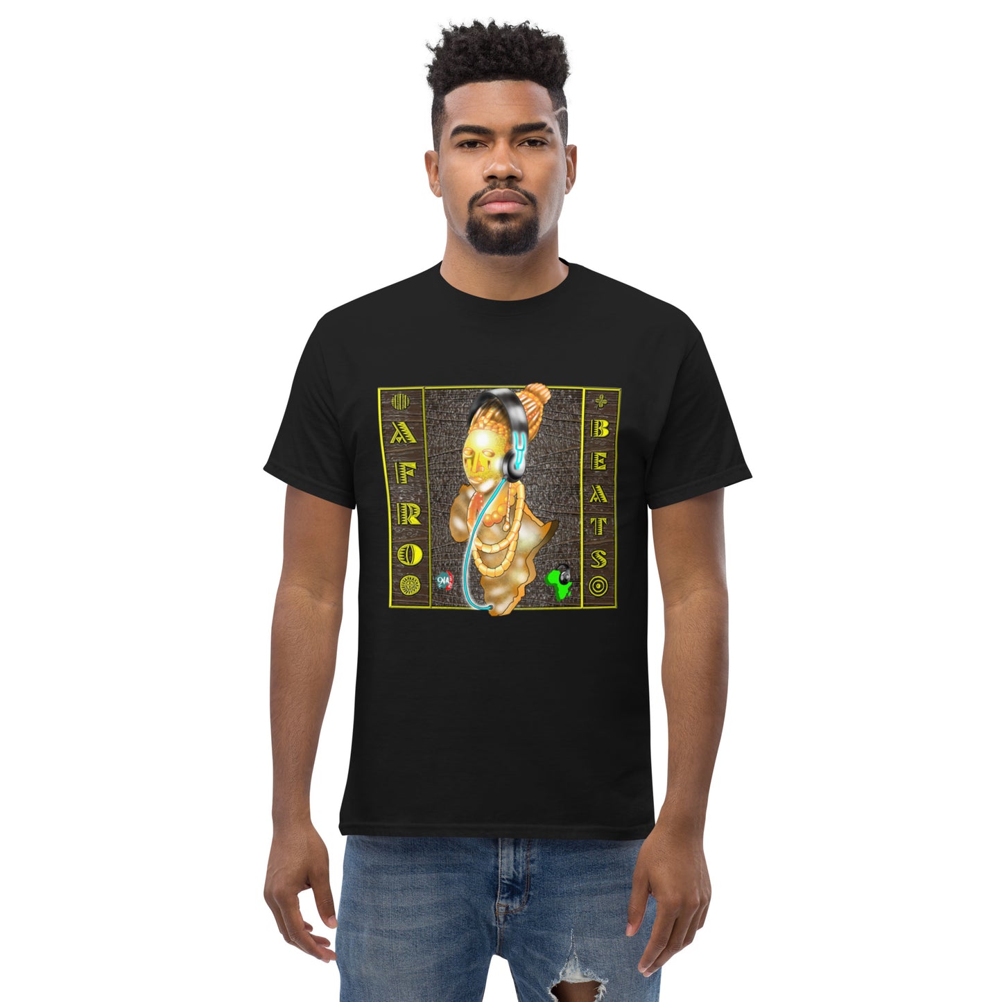 Bronze Queen Afrobeats Men's tee - 9ja Pop Art Custom T-Shirt/Wearable Art Store