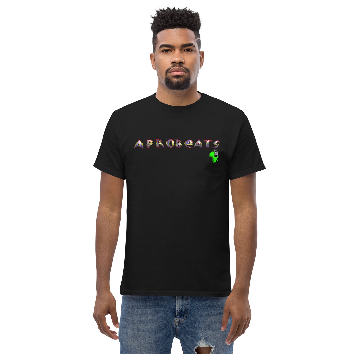 Men's Ebony Afrobeats design - 9ja Pop Art Custom T-Shirt/Wearable Art Store