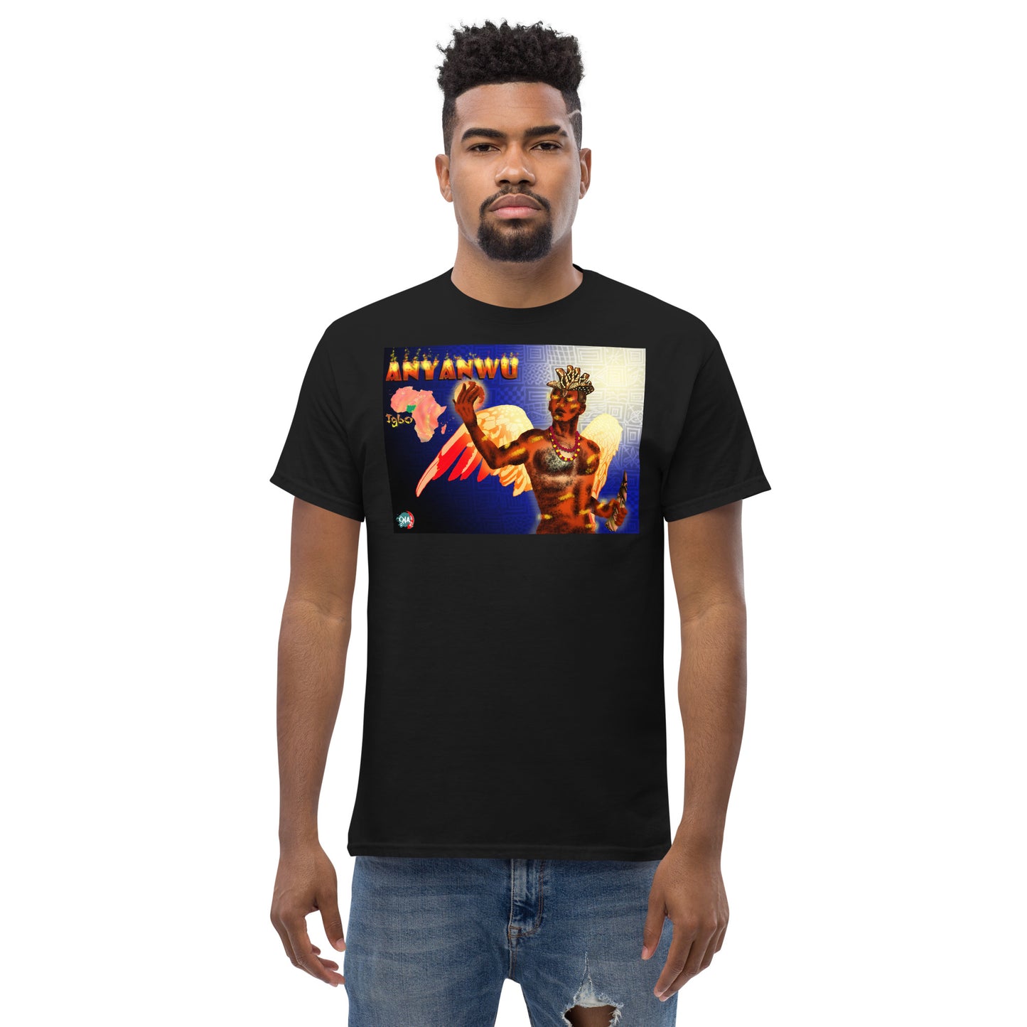 Men's Afrikkan Pantheon Anyanwu t-shirt - 9ja Pop Art Custom T-Shirt/Wearable Art Store