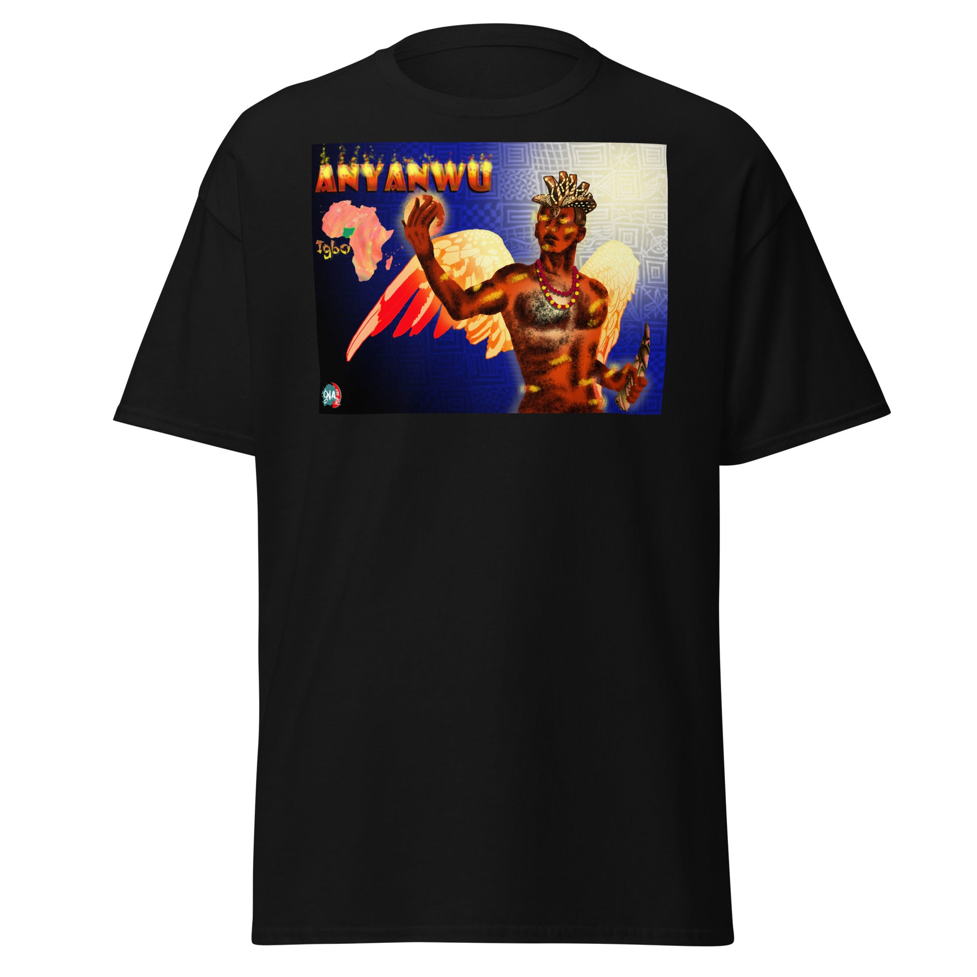 Men's Afrikkan Pantheon Anyanwu t-shirt - 9ja Pop Art Custom T-Shirt/Wearable Art Store