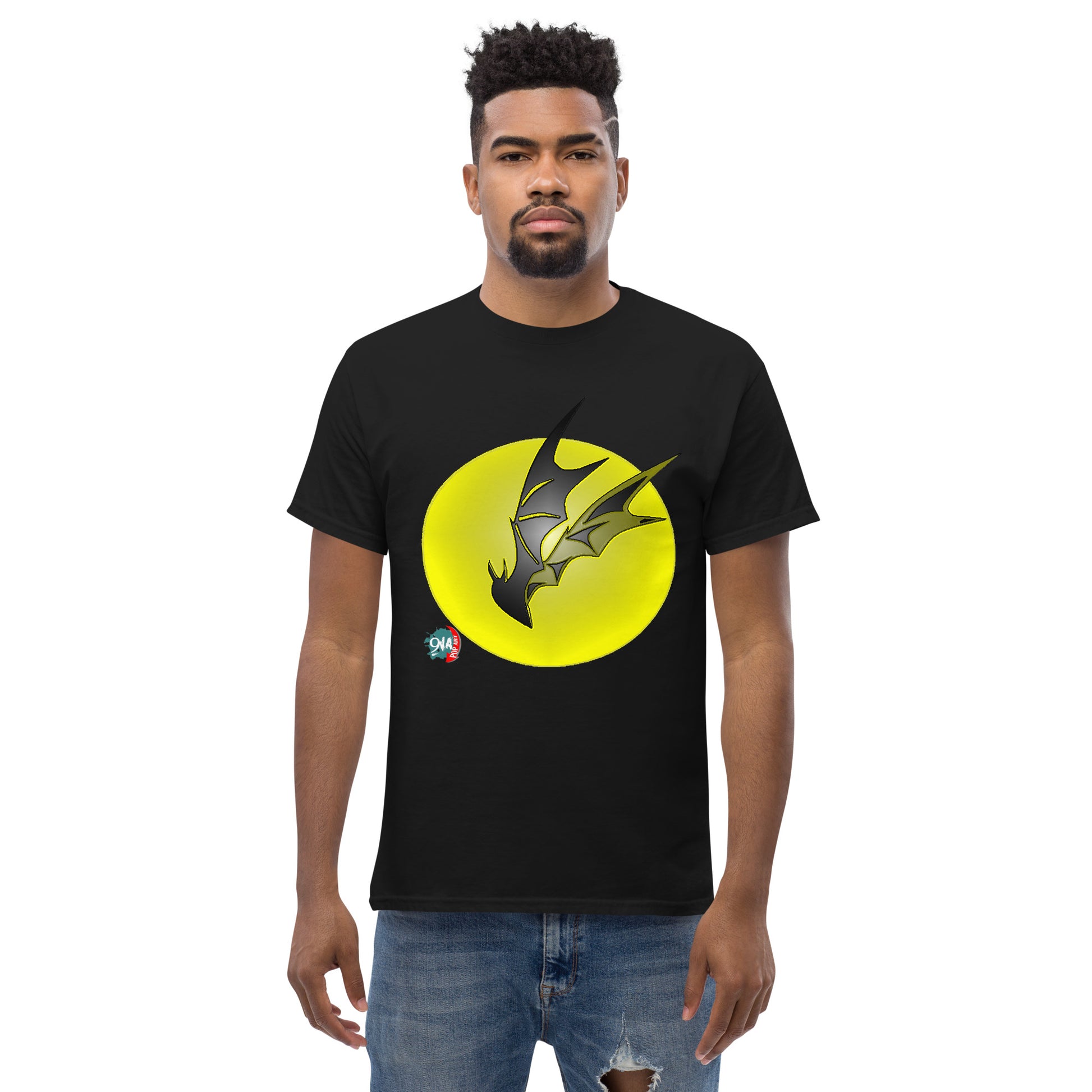 Bat Doodle Full Moon - 9ja Pop Art Custom T-Shirt/Wearable Art Store