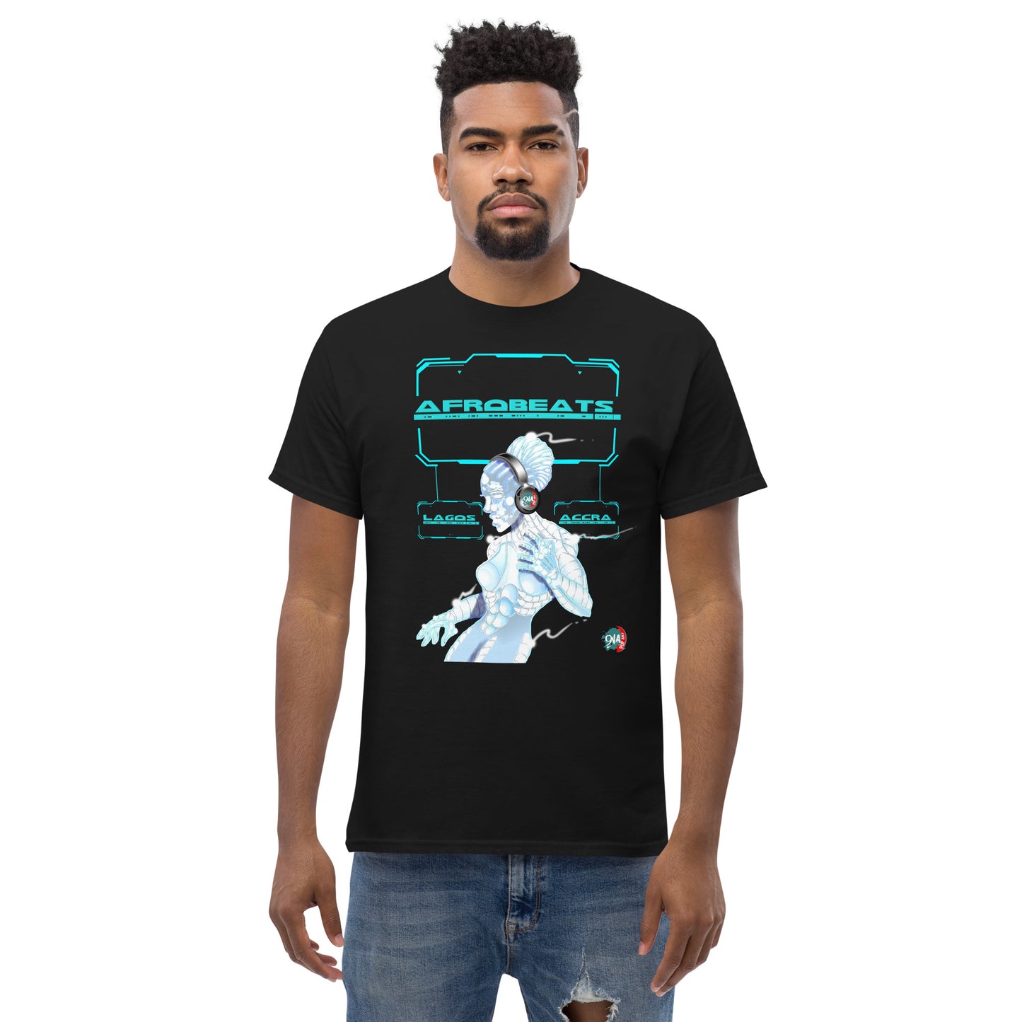 Men's Cyber Dancer Afrobeats design - 9ja Pop Art Custom T-Shirt/Wearable Art Store