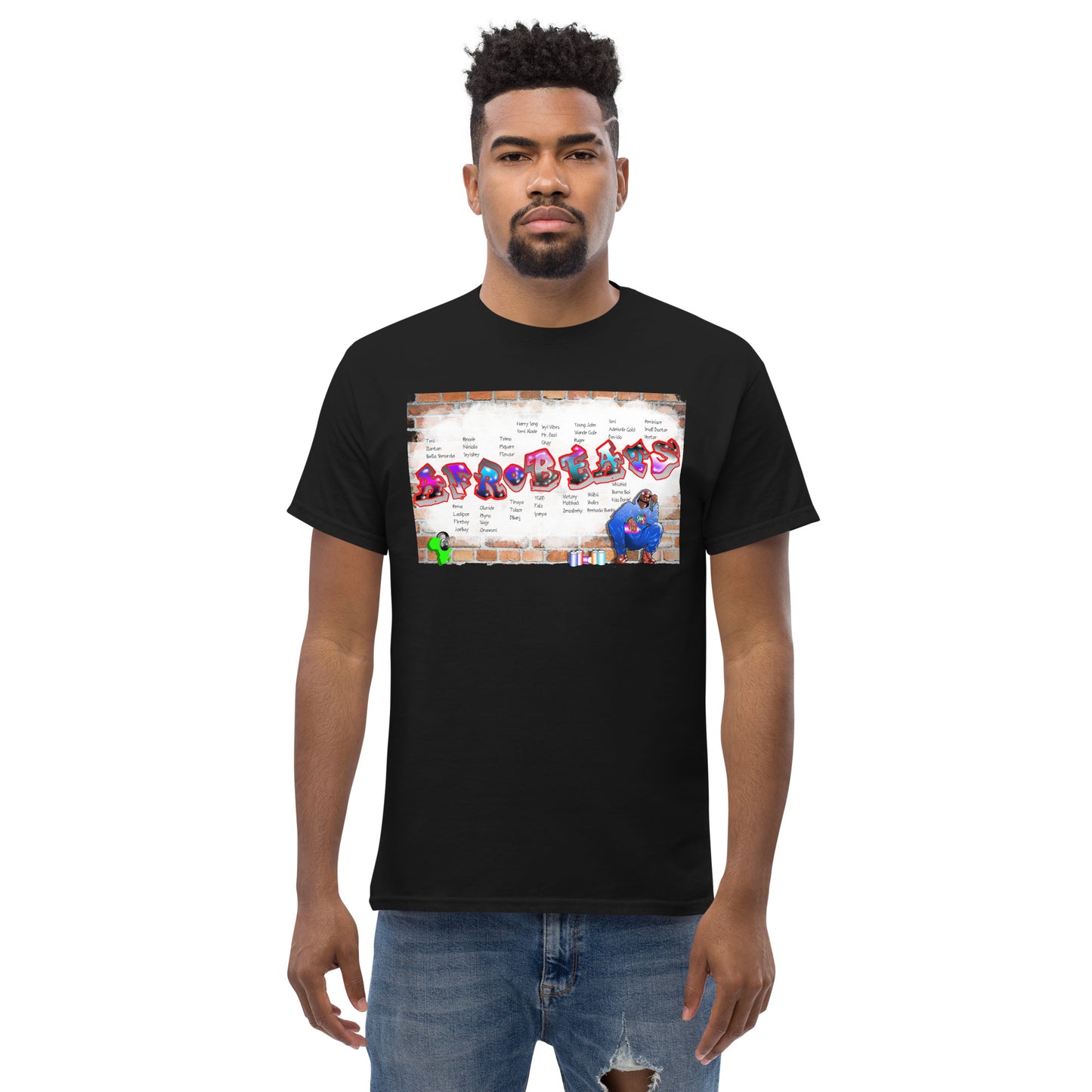 Men's Graffiti Afrobeats design - 9ja Pop Art Custom T-Shirt/Wearable Art Store