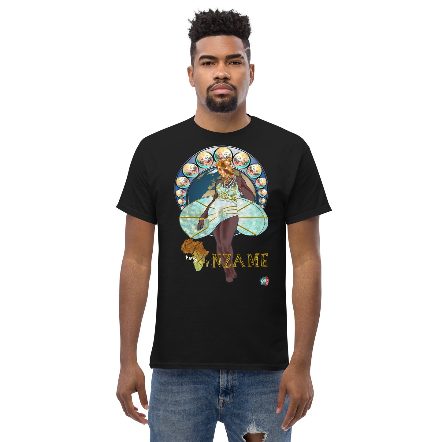 Men's Afrikkan Pantheon (African Gods) Nzame graphic t-shirt