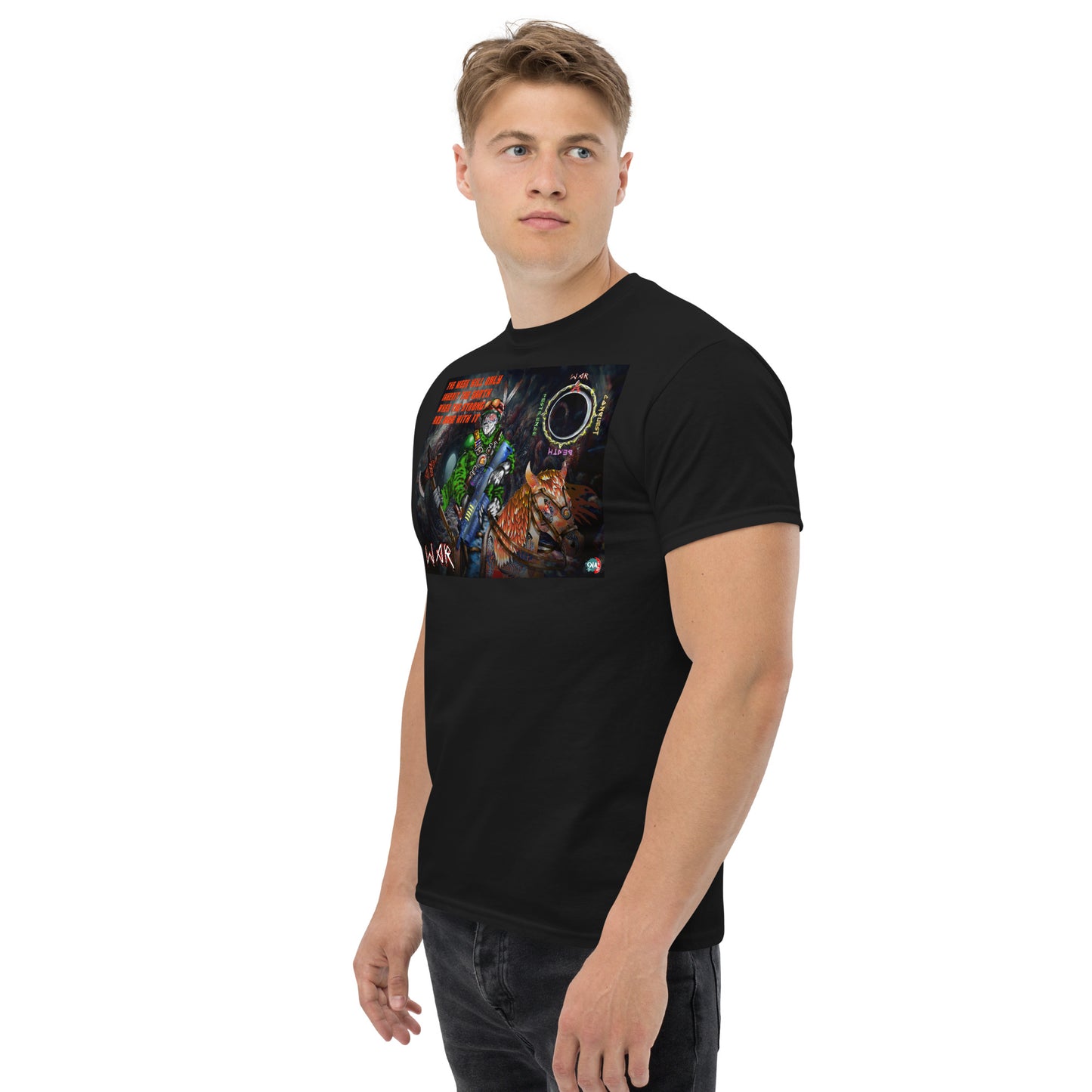 Four Horsemen of the Apocalypse: War unisex graphic t-shirt