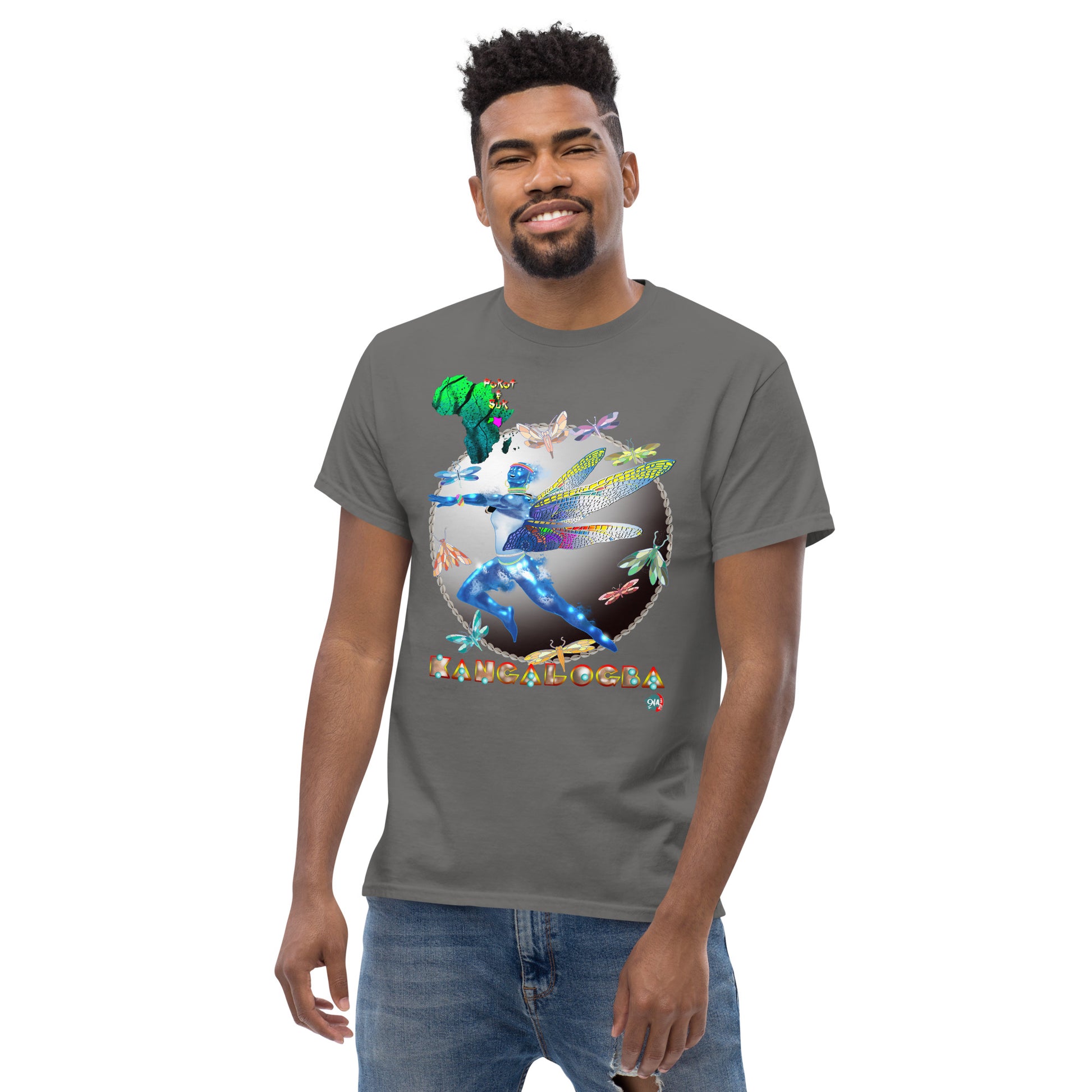 Men's Afrikkan Pantheon Kangalogba - 9ja Pop Art Custom T-Shirt/Wearable Art Store