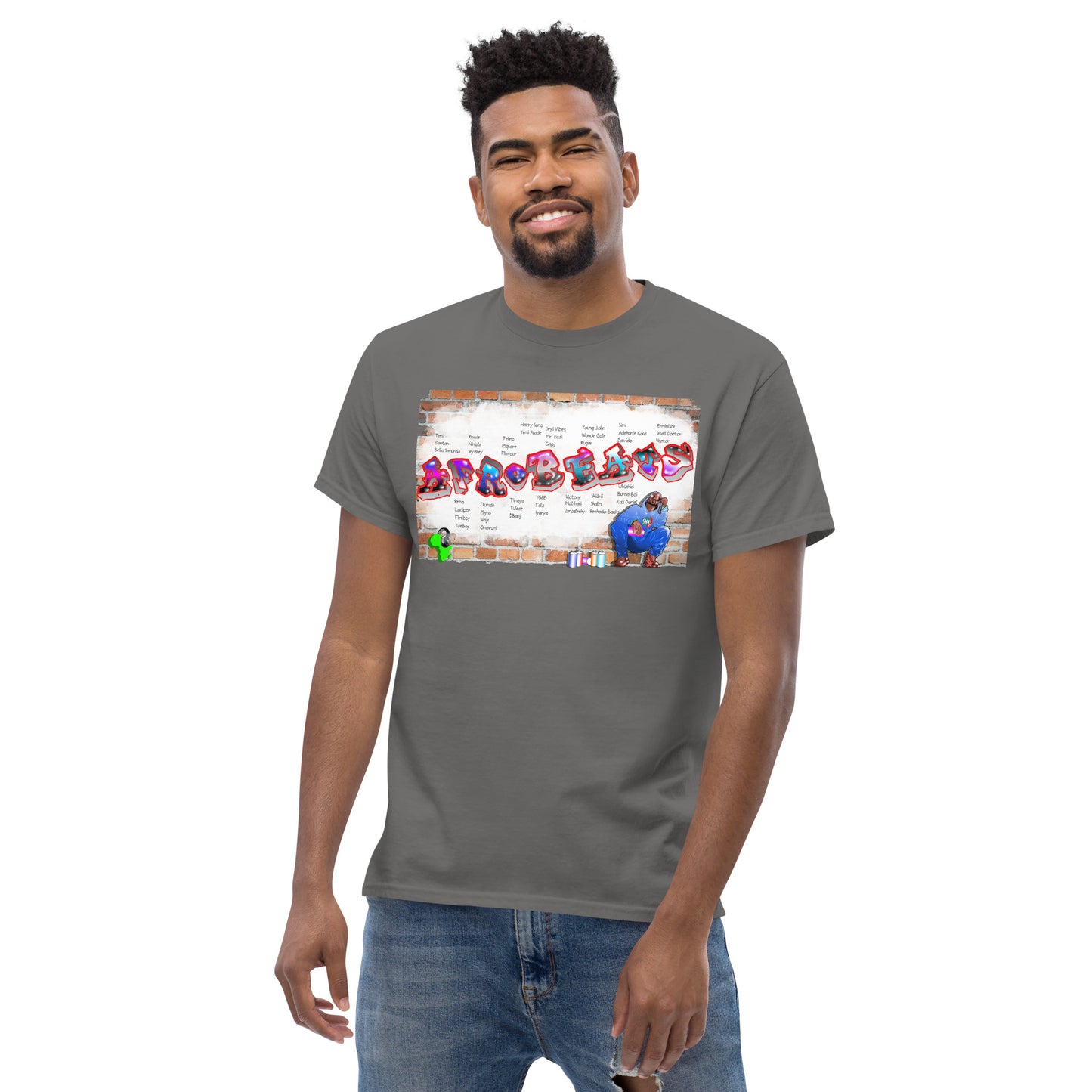 Men's Graffiti Afrobeats design - 9ja Pop Art Custom T-Shirt/Wearable Art Store