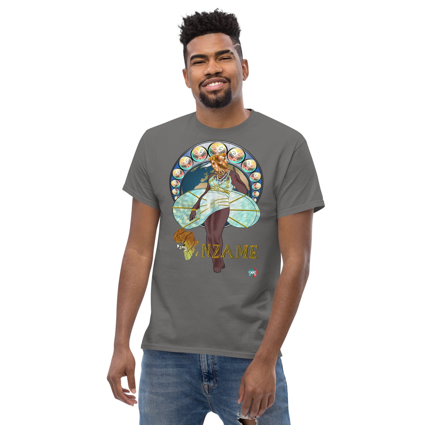 Men's Afrikkan Pantheon (African Gods) Nzame graphic t-shirt