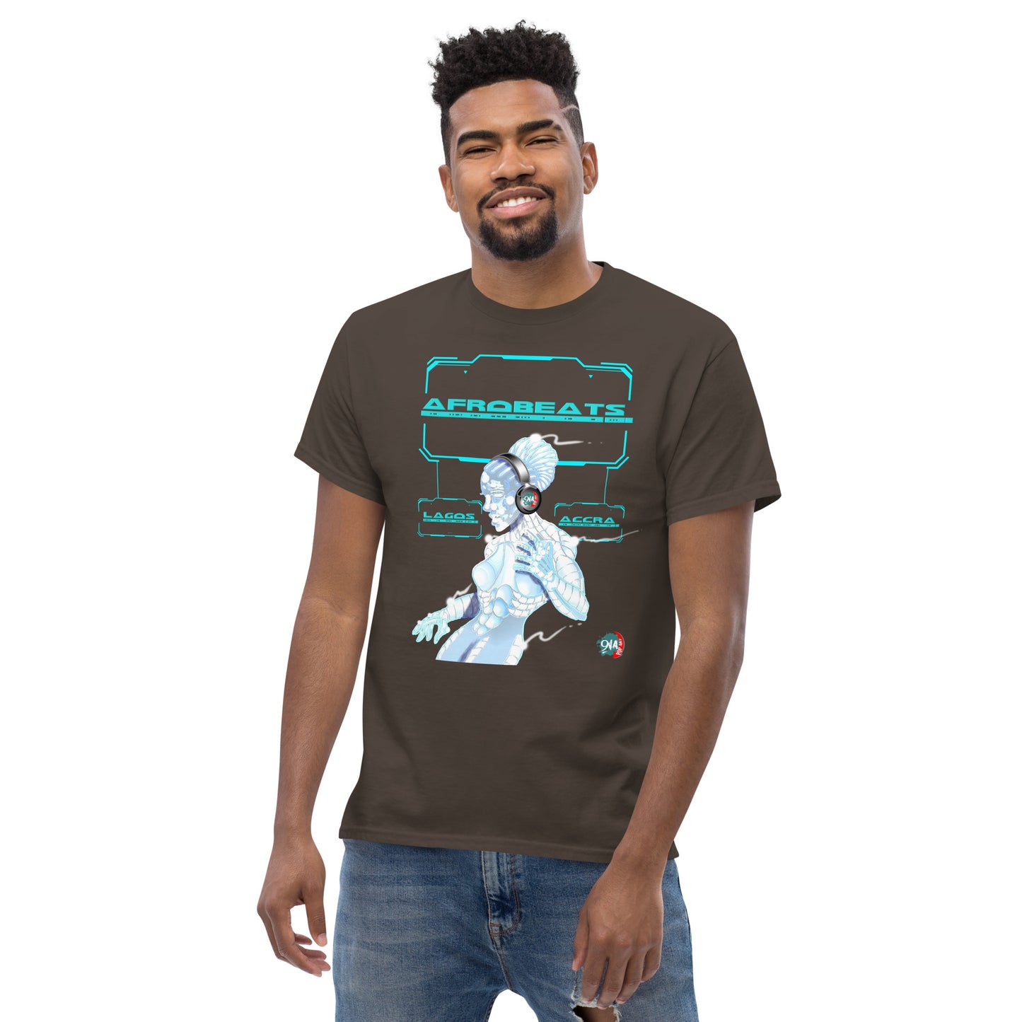 Men's Cyber Dancer Afrobeats design - 9ja Pop Art Custom T-Shirt/Wearable Art Store