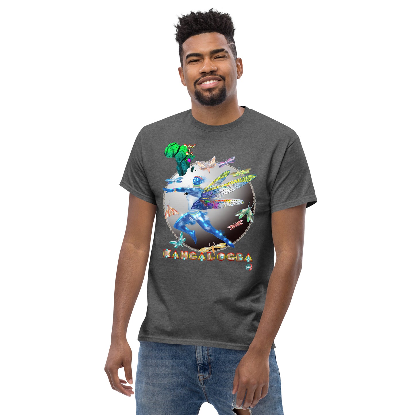 Men's Afrikkan Pantheon Kangalogba - 9ja Pop Art Custom T-Shirt/Wearable Art Store