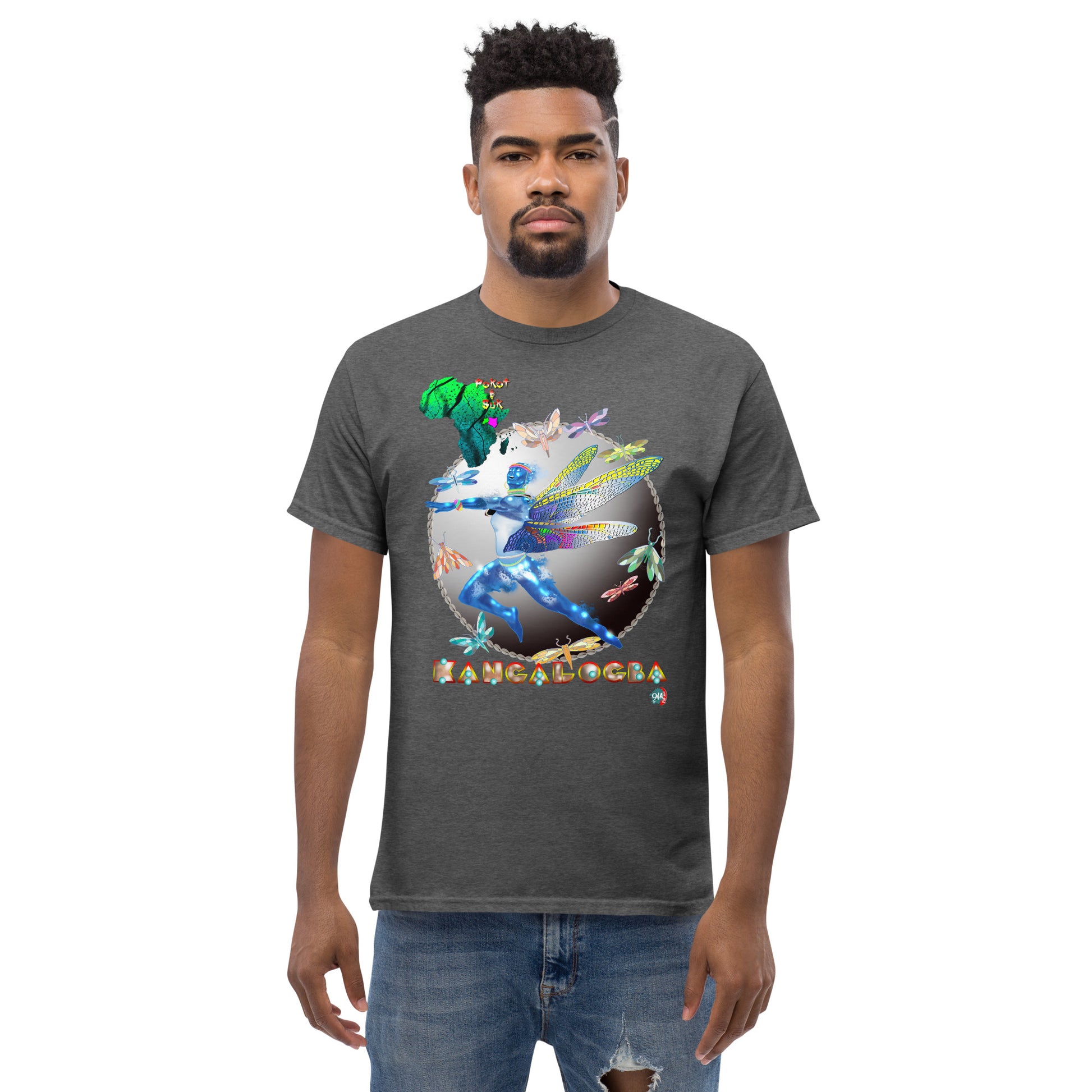 Men's Afrikkan Pantheon Kangalogba - 9ja Pop Art Custom T-Shirt/Wearable Art Store