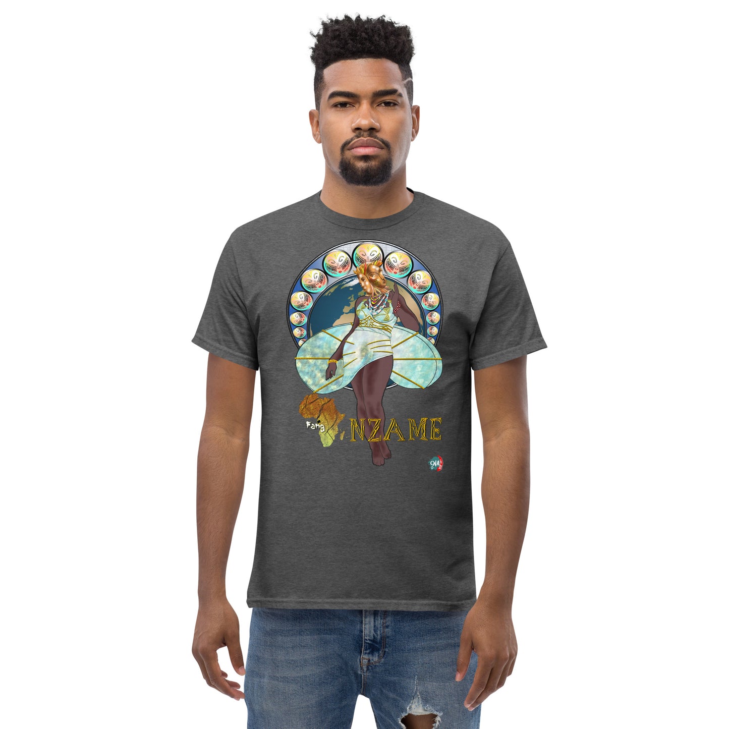 Men's Afrikkan Pantheon (African Gods) Nzame graphic t-shirt