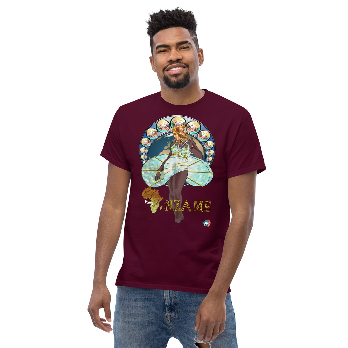 Men's Afrikkan Pantheon (African Gods) Nzame graphic t-shirt