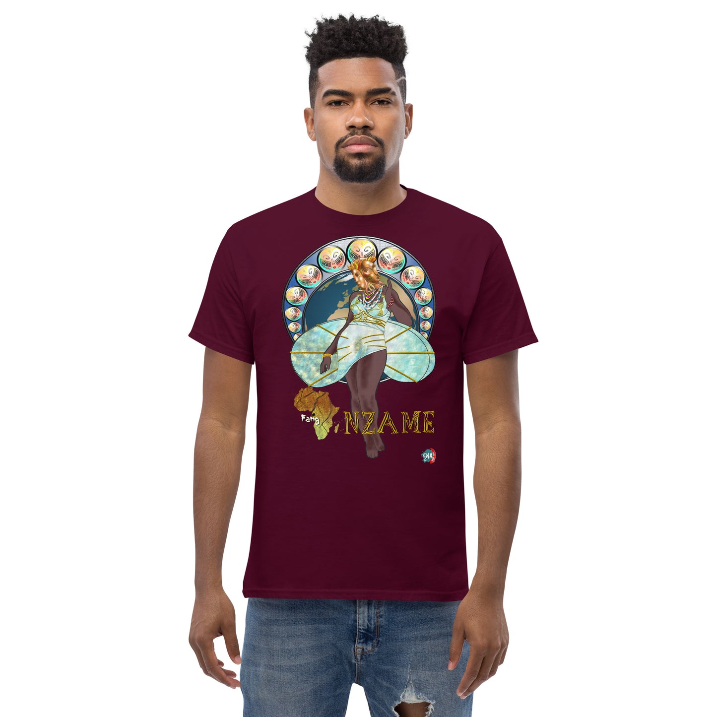 Men's Afrikkan Pantheon (African Gods) Nzame graphic t-shirt