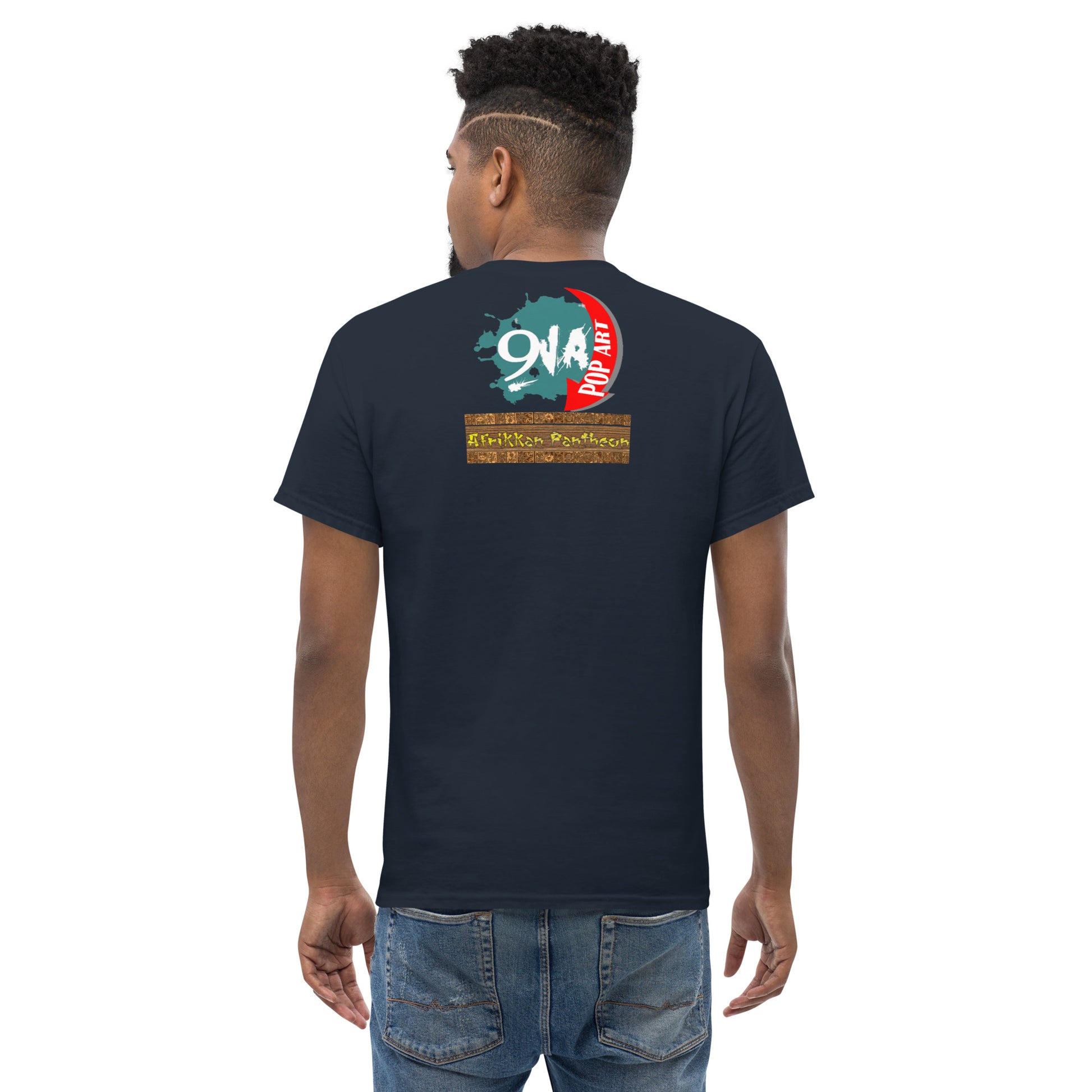 Men's Afrikkan Pantheon Ogún t-shirt - 9ja Pop Art Custom T-Shirt/Wearable Art Store