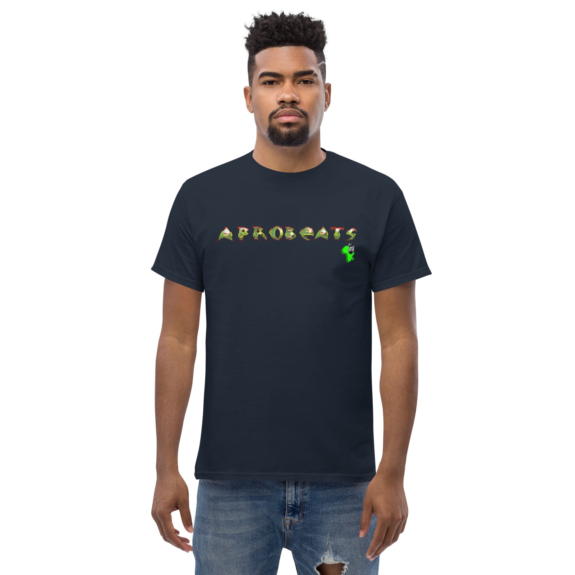 Men's Emerald Gem Afrobeats design - 9ja Pop Art Custom T-Shirt/Wearable Art Store