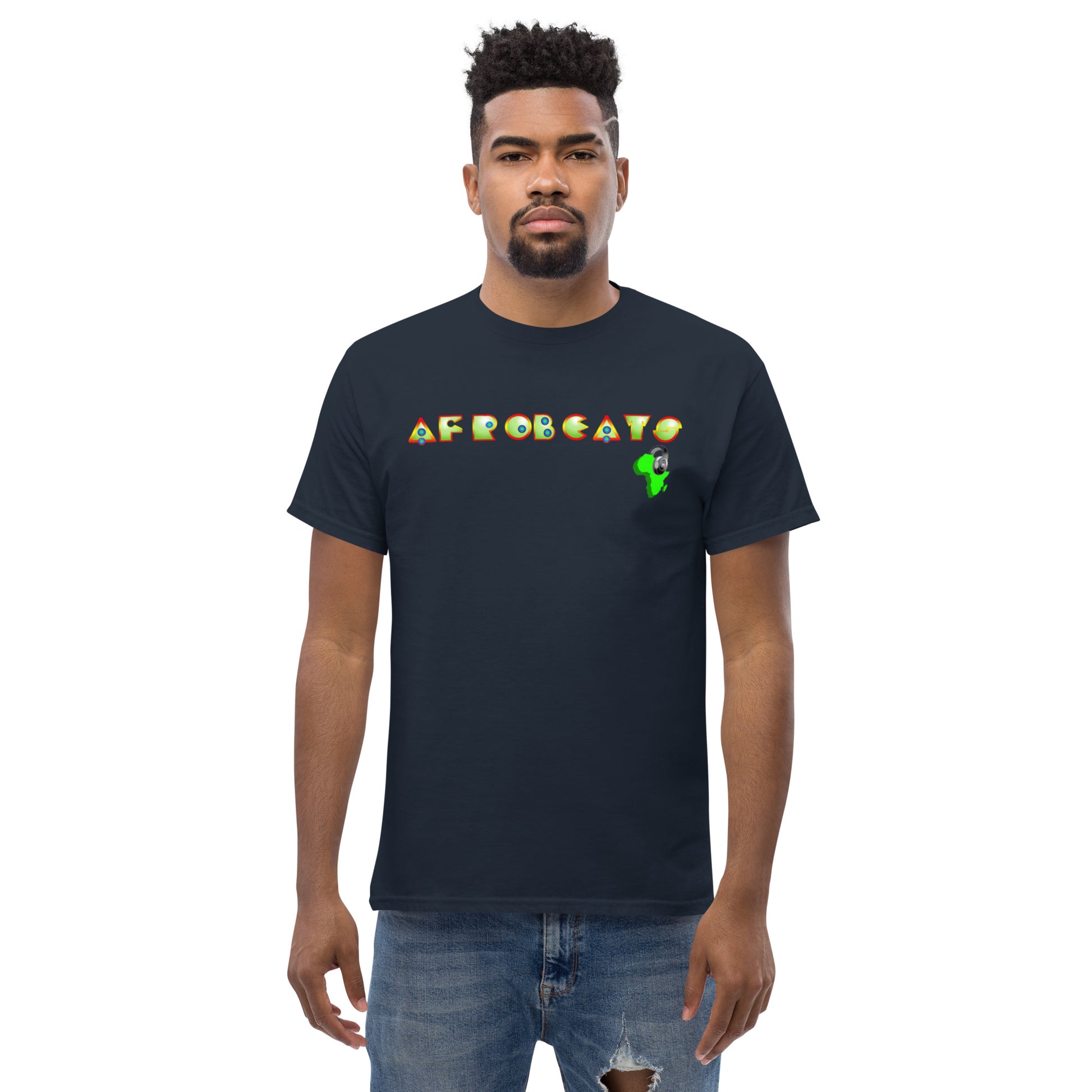 Men's Jade Deco Afrobeats design - 9ja Pop Art Custom T-Shirt/Wearable Art Store