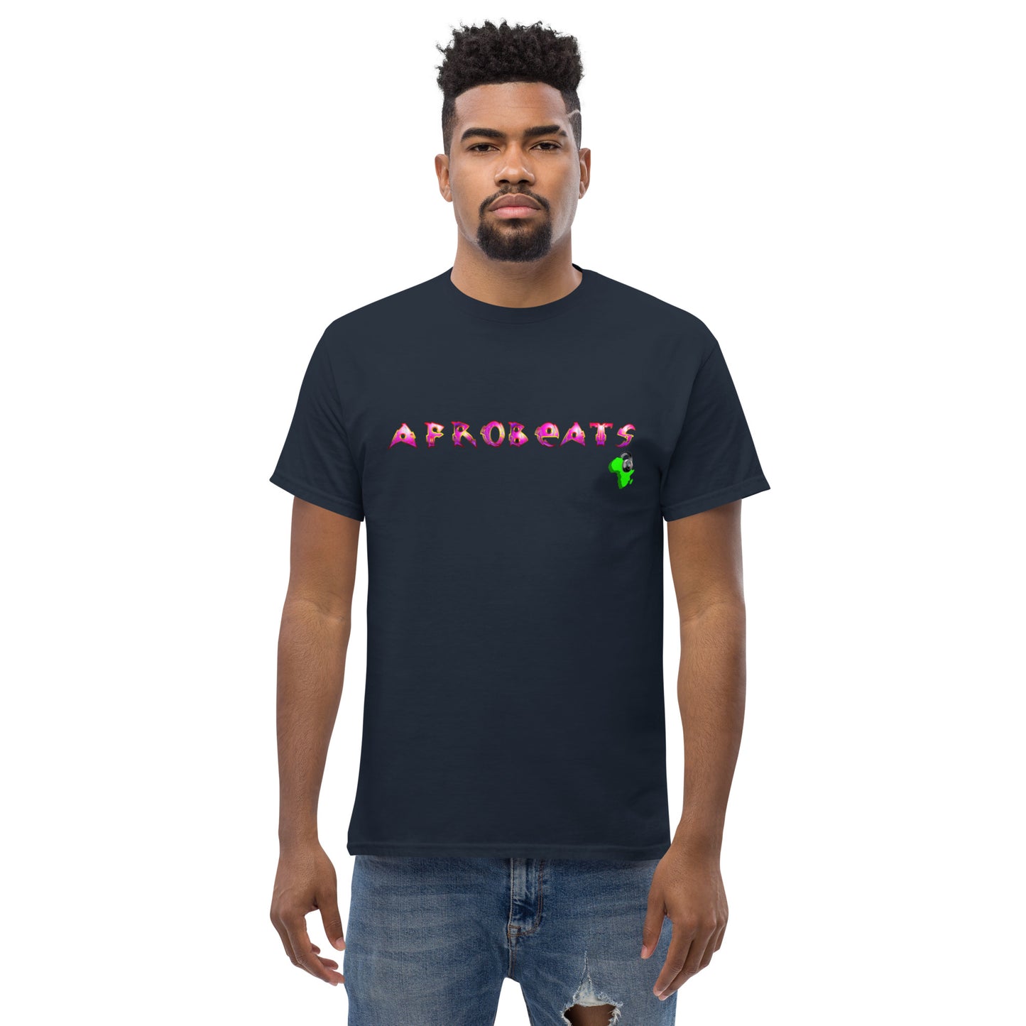 Men's Tanzanite Gem Afrobeats design - 9ja Pop Art Custom T-Shirt/Wearable Art Store