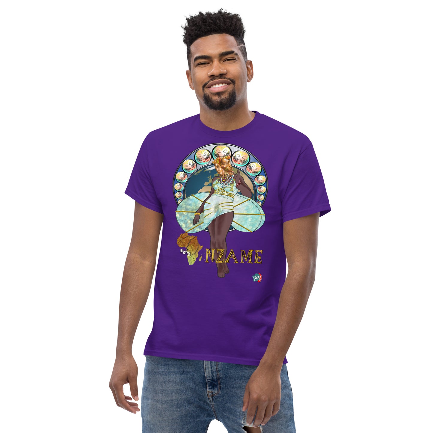 Men's Afrikkan Pantheon (African Gods) Nzame graphic t-shirt