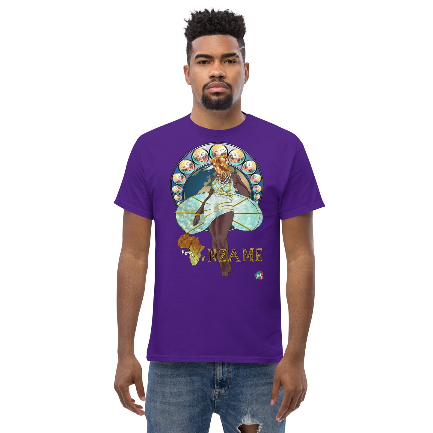 Men's Afrikkan Pantheon (African Gods) Nzame graphic t-shirt