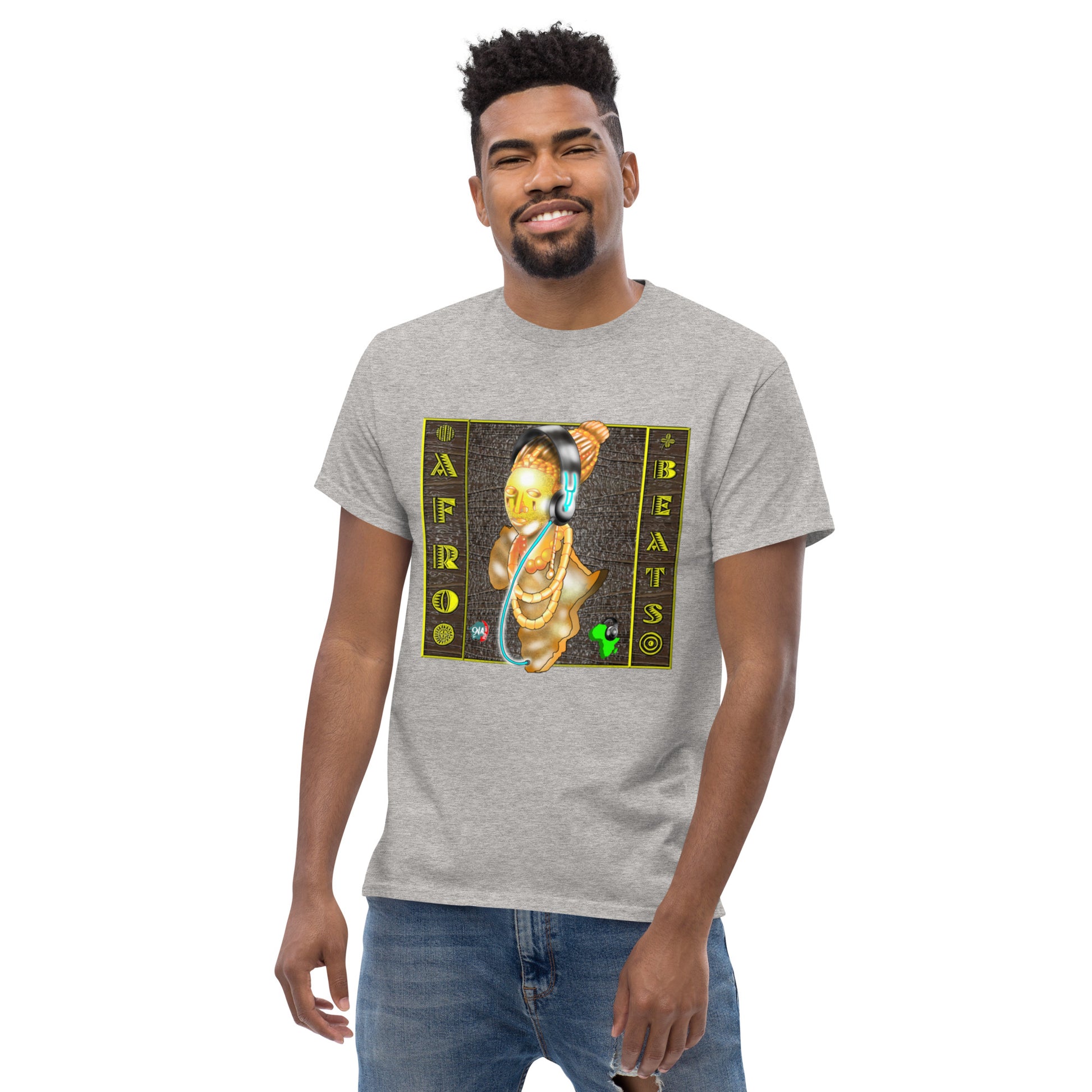 Bronze Queen Afrobeats Men's tee - 9ja Pop Art Custom T-Shirt/Wearable Art Store