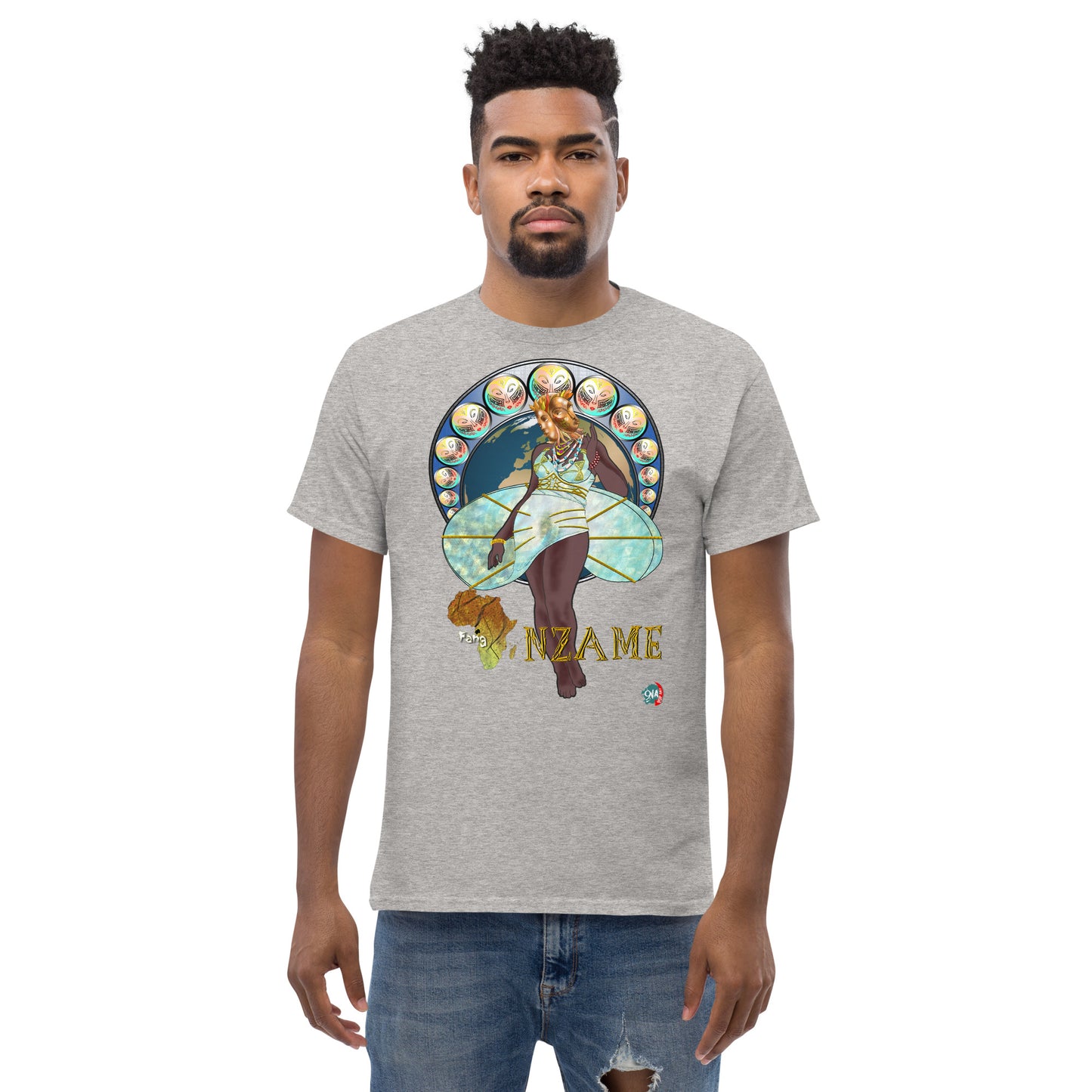 Men's Afrikkan Pantheon (African Gods) Nzame graphic t-shirt