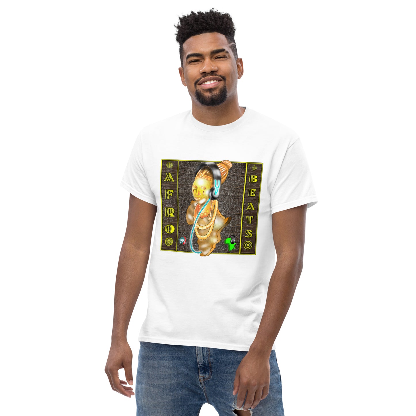 Bronze Queen Afrobeats Men's tee - 9ja Pop Art Custom T-Shirt/Wearable Art Store