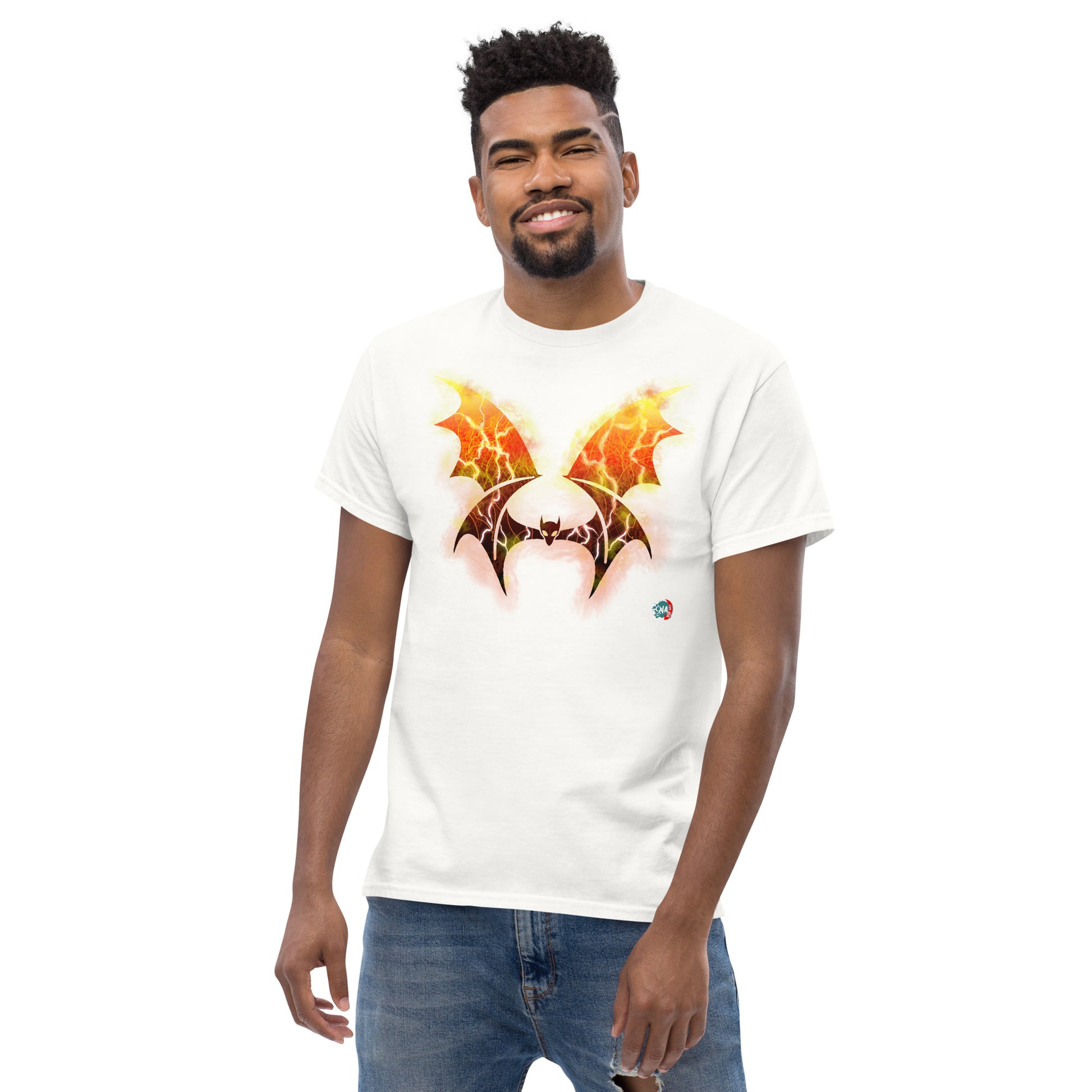 Bat Doodle Elemental Series: Fire - 9ja Pop Art Custom T-Shirt/Wearable Art Store