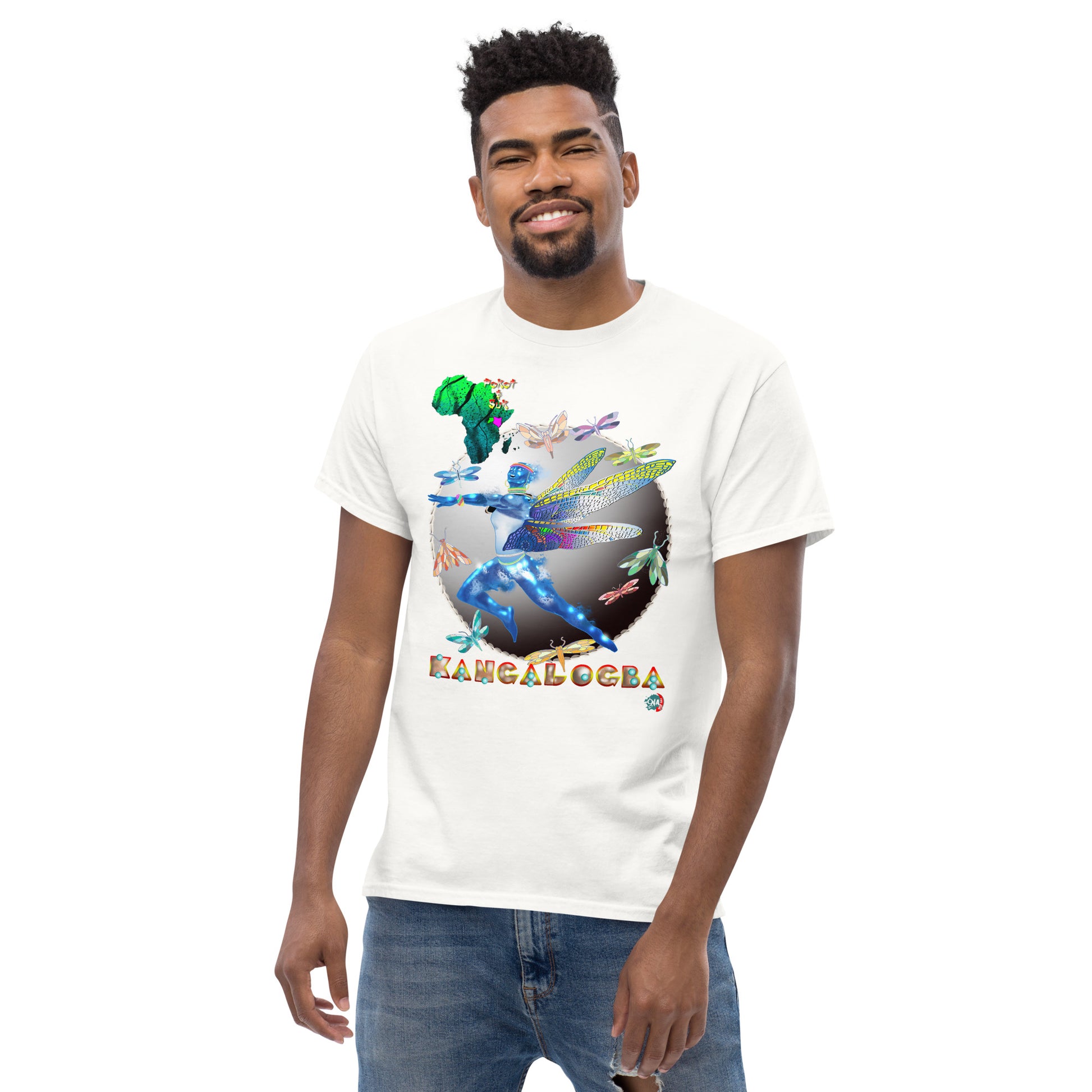 Men's Afrikkan Pantheon Kangalogba - 9ja Pop Art Custom T-Shirt/Wearable Art Store