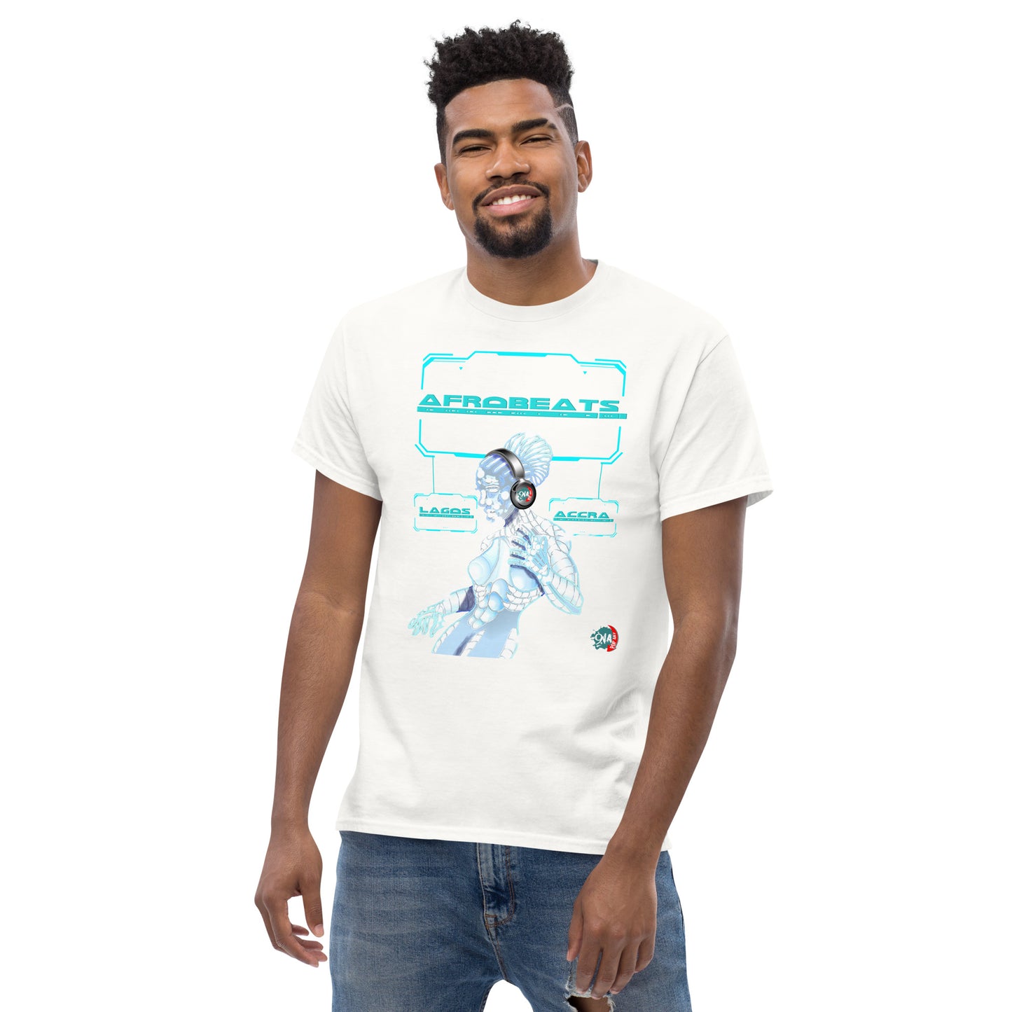 Men's Cyber Dancer Afrobeats design - 9ja Pop Art Custom T-Shirt/Wearable Art Store