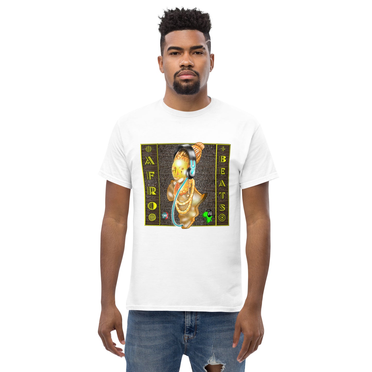 Bronze Queen Afrobeats Men's tee - 9ja Pop Art Custom T-Shirt/Wearable Art Store